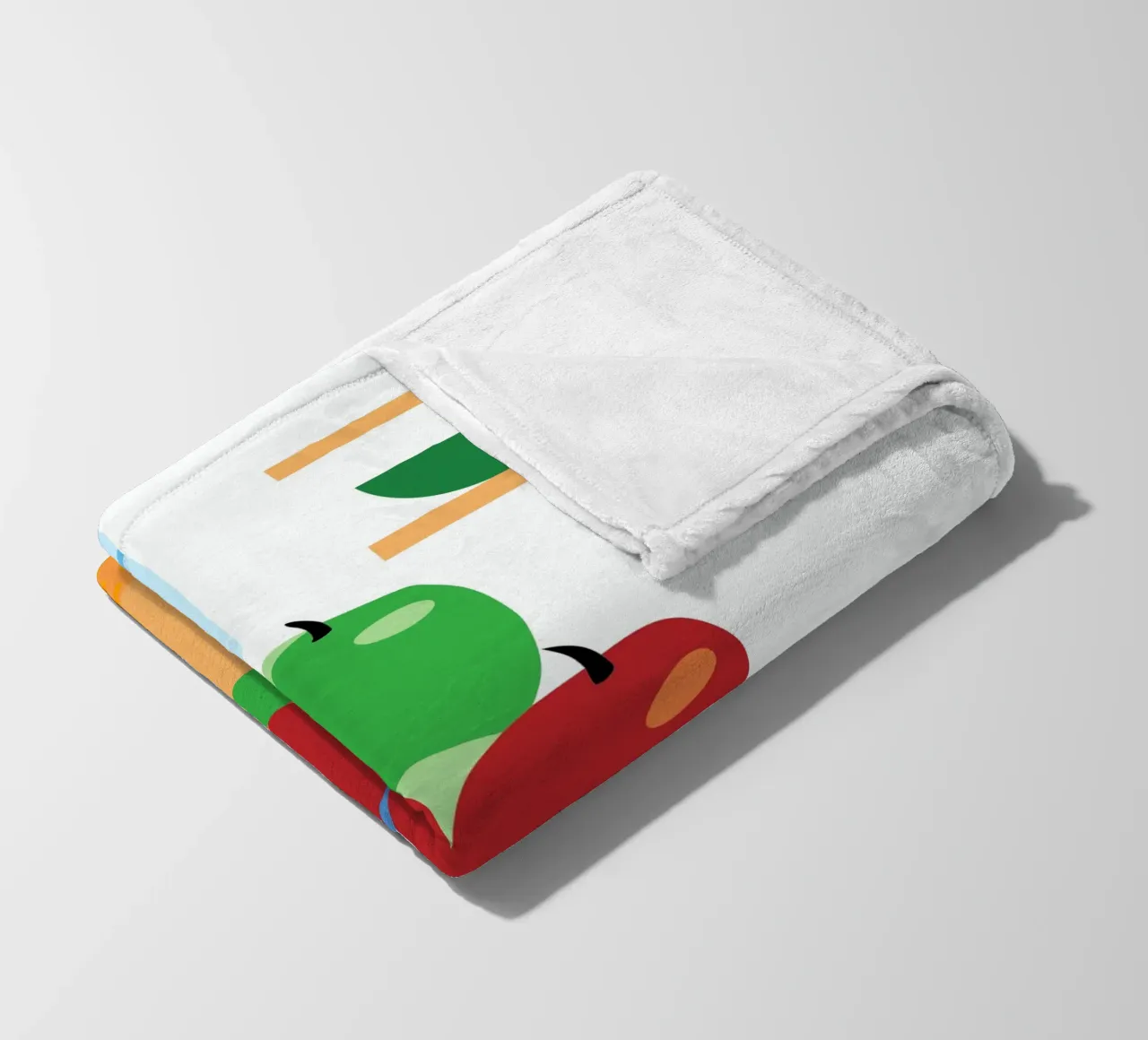 Mele rosse e verdi in vaso coperta in pile da OFFICIAL FRUIT & VEGETABLES
