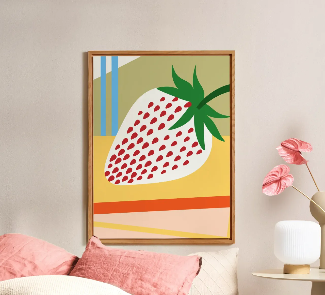 Fragola bianca alluminio dibond da OFFICIAL FRUIT & VEGETABLES