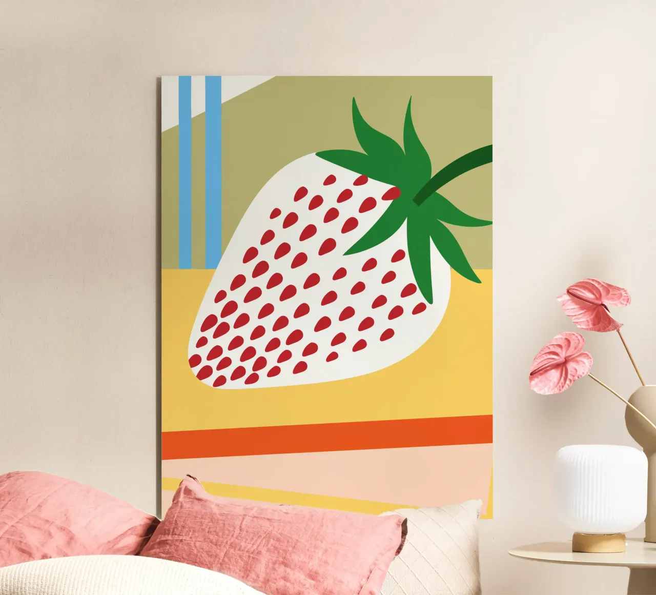 Fragola bianca alluminio dibond da OFFICIAL FRUIT & VEGETABLES
