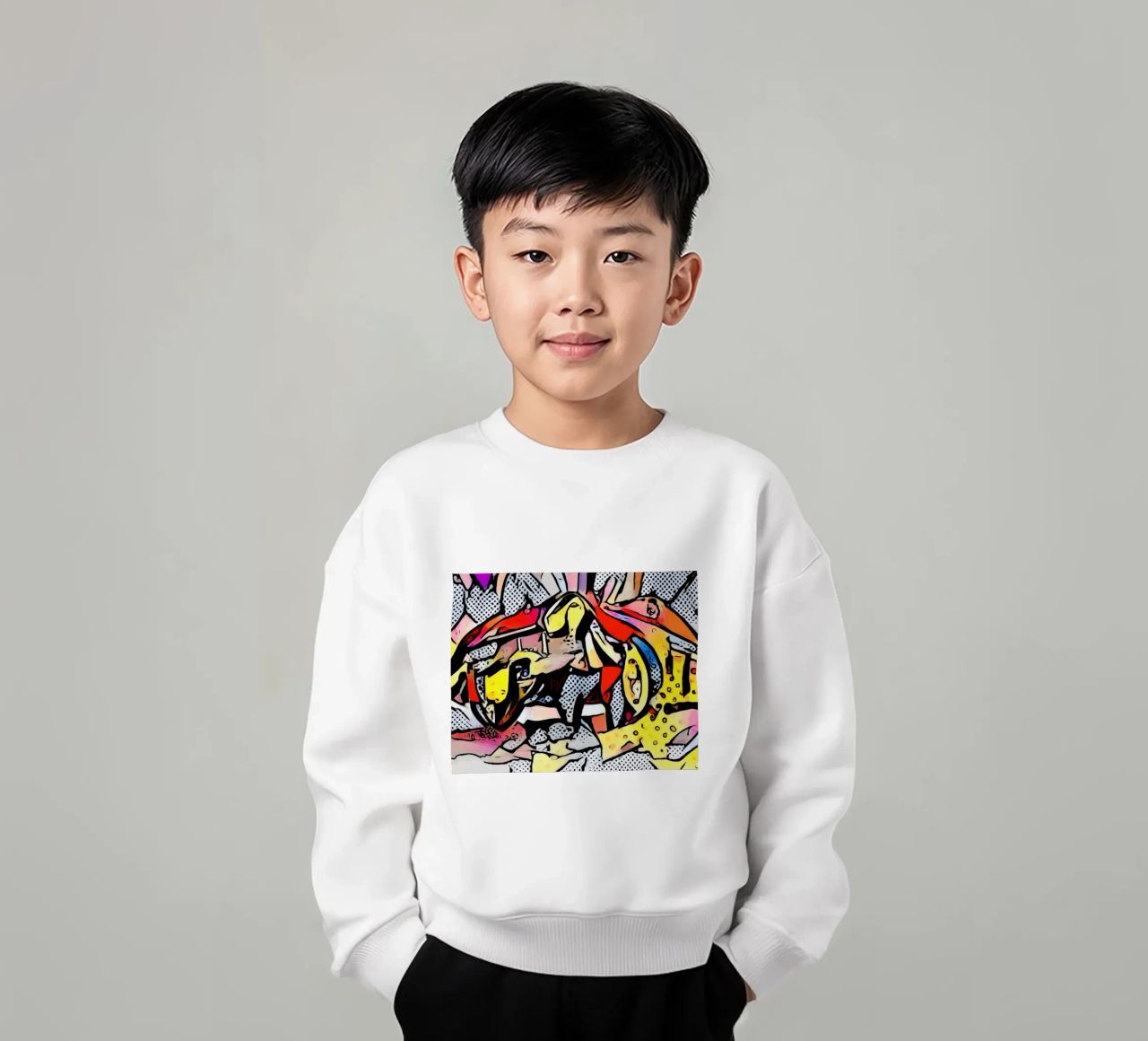 Accelerazione completa felpa bambino da ZAMART - PopArt