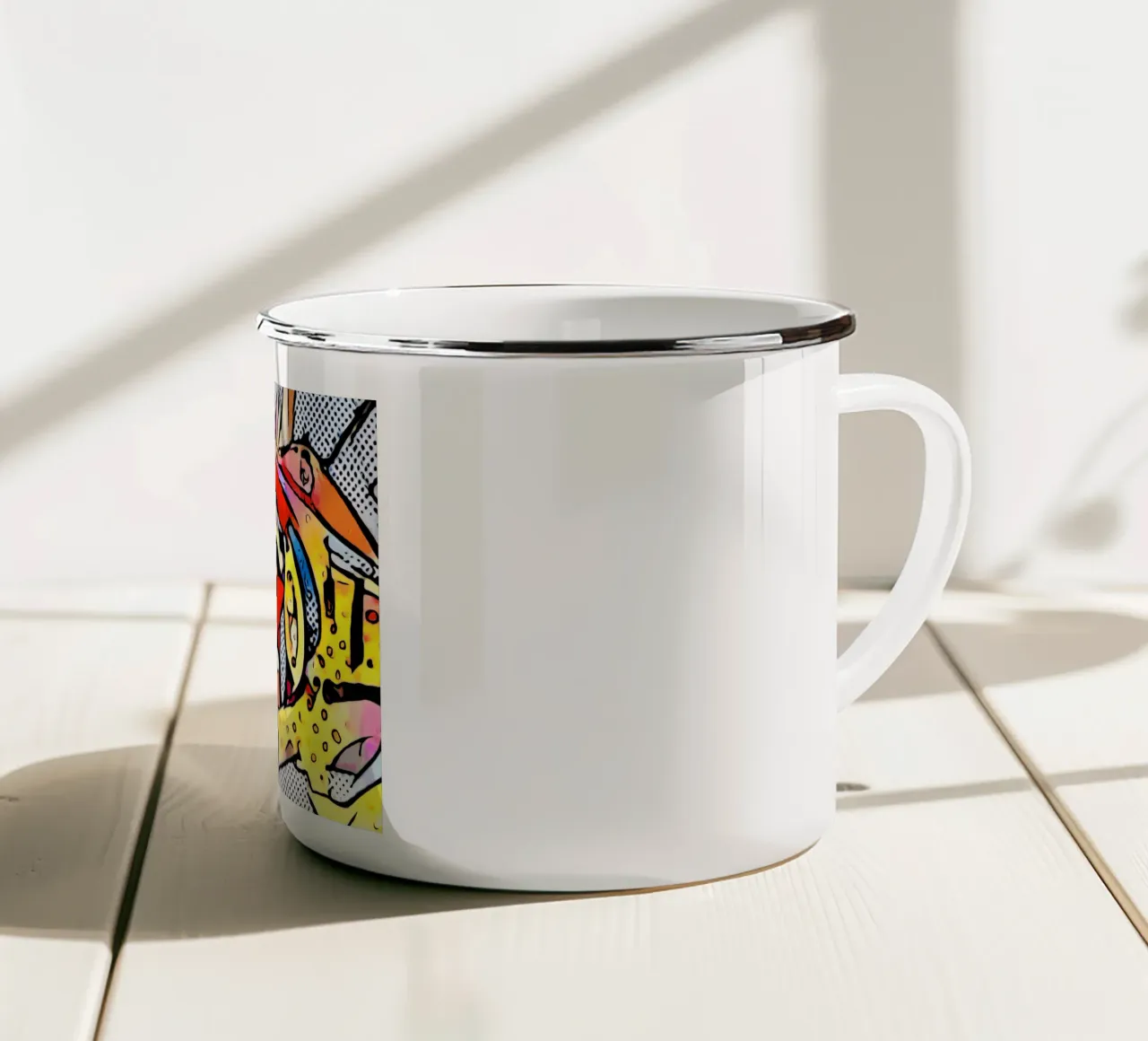 Acelerador a fondo taza de esmalte de ZAMART - PopArt