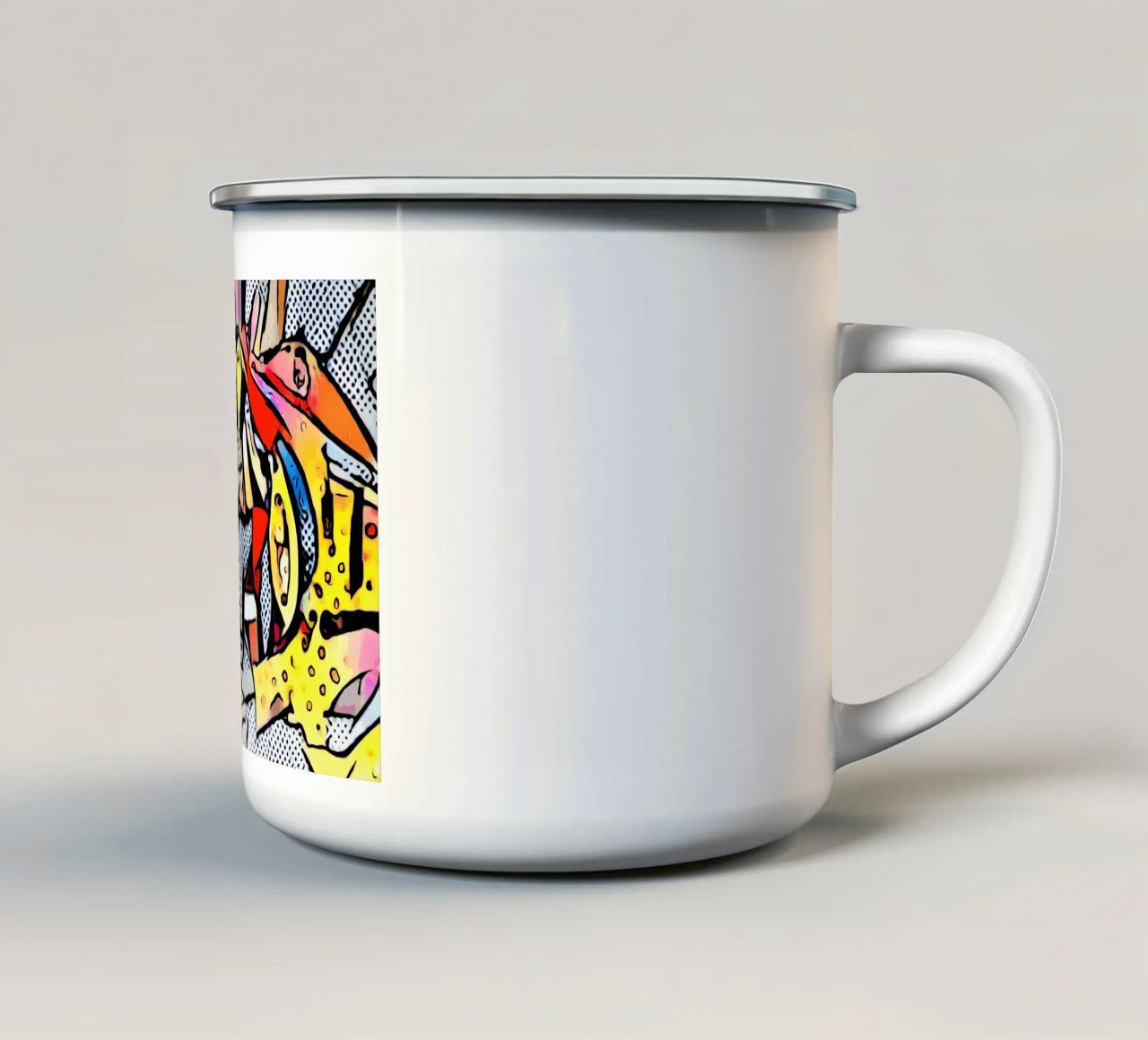 Accelerazione completa tazza in smalto da ZAMART - PopArt