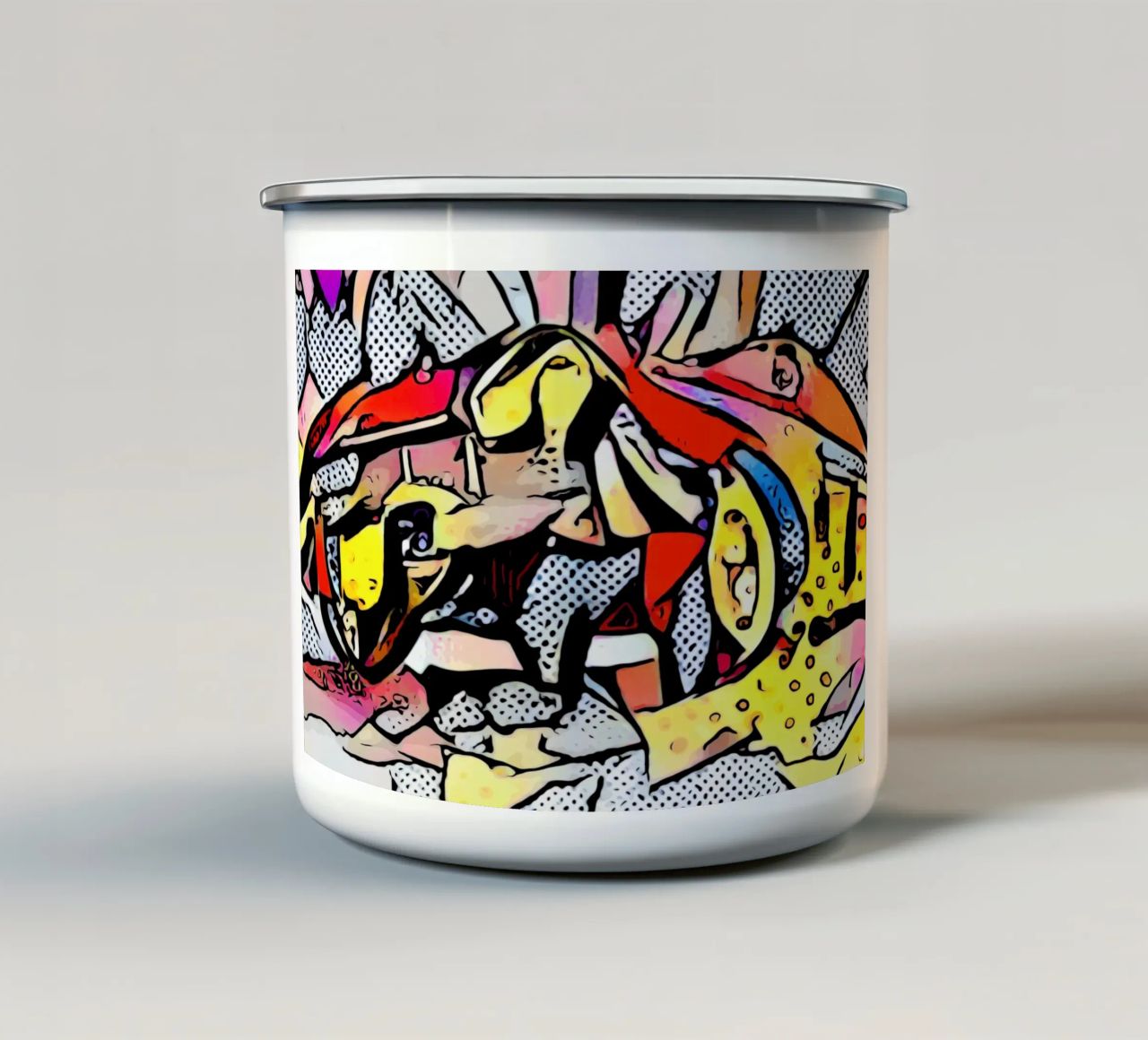 Accelerazione completa tazza in smalto da ZAMART - PopArt