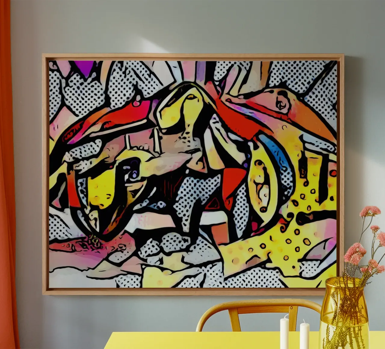 Accelerazione completa tela con Cornice a cassetta da ZAMART - PopArt