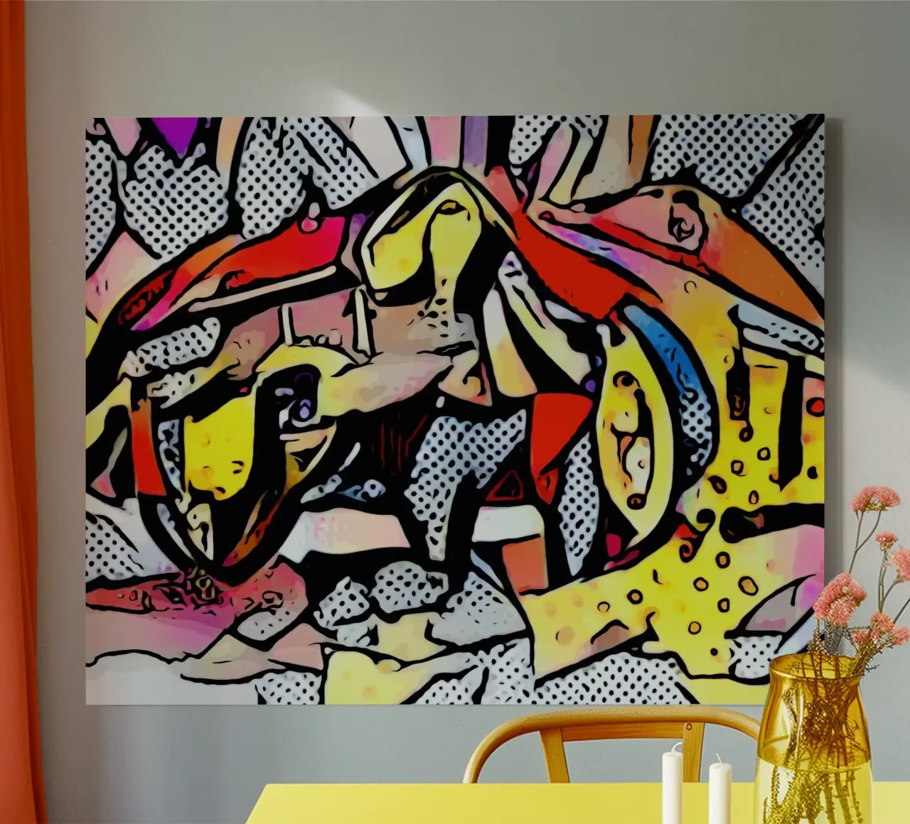 Accelerazione completa tela con Cornice a cassetta da ZAMART - PopArt
