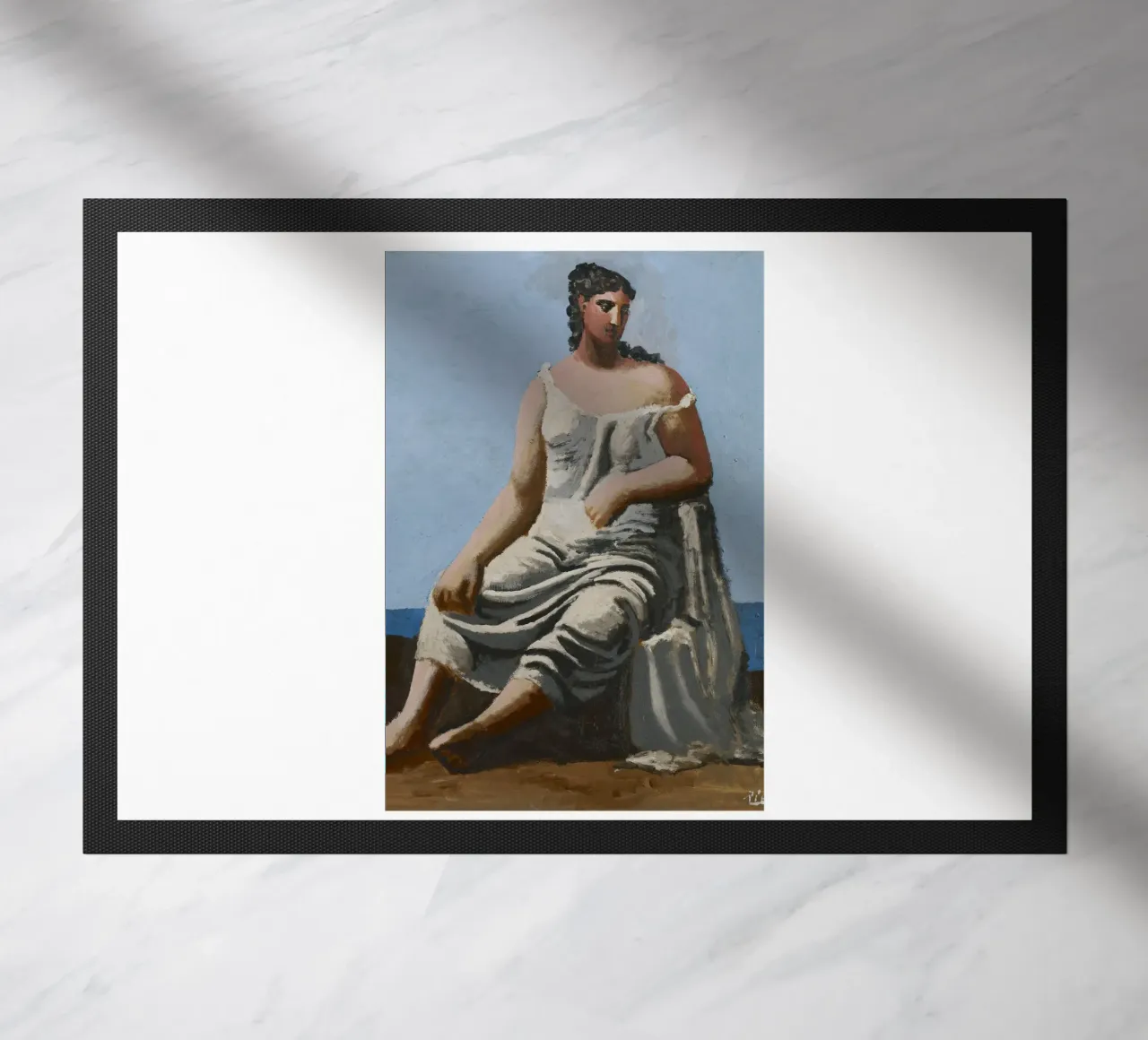 dipinto di una bella donna in abito bianco zerbino da eternal nino