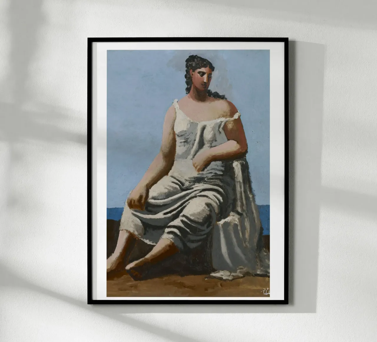 dipinto di una bella donna in abito bianco carta hahnemühle da eternal nino