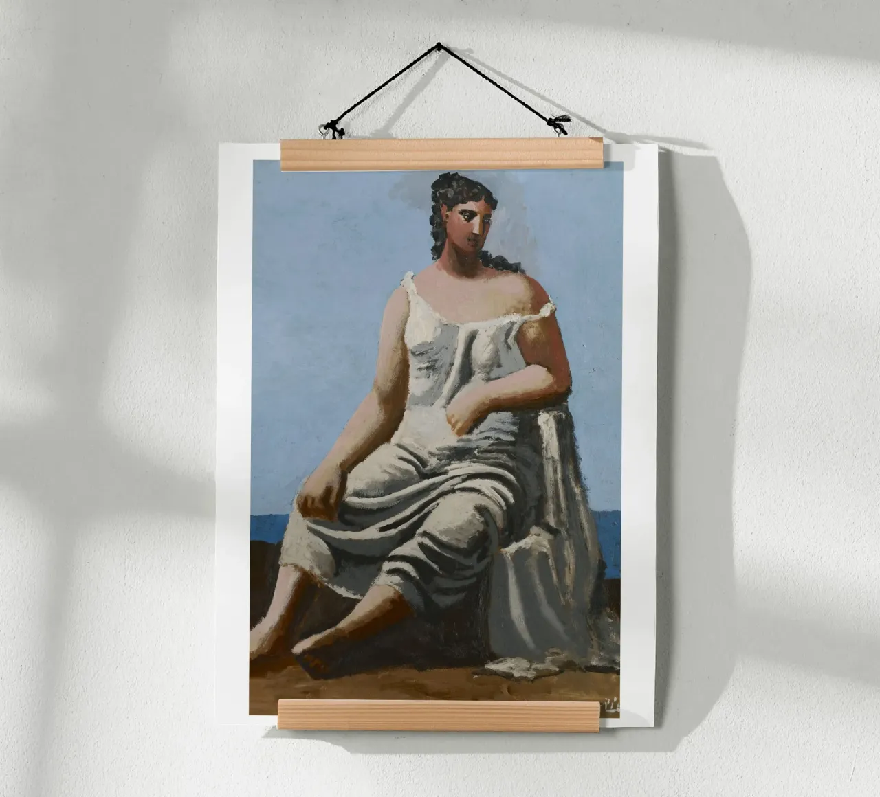 dipinto di una bella donna in abito bianco carta hahnemühle da eternal nino