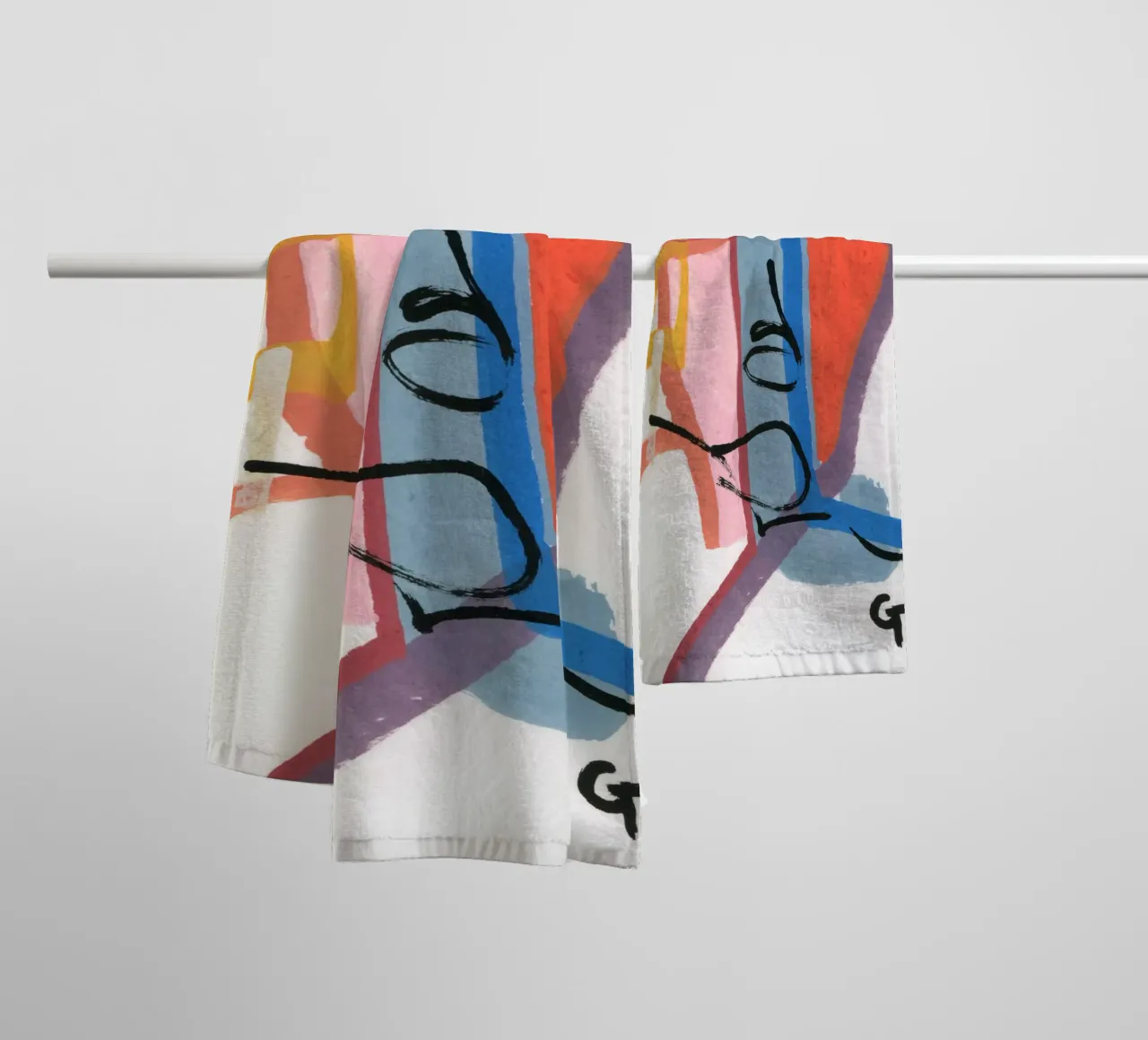 Dan collection asciugamano da bagno da gtobonart