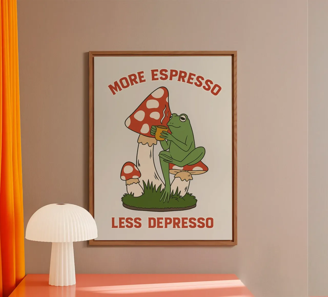 rana divertente più espresso meno despresso alluminio dibond da Botania