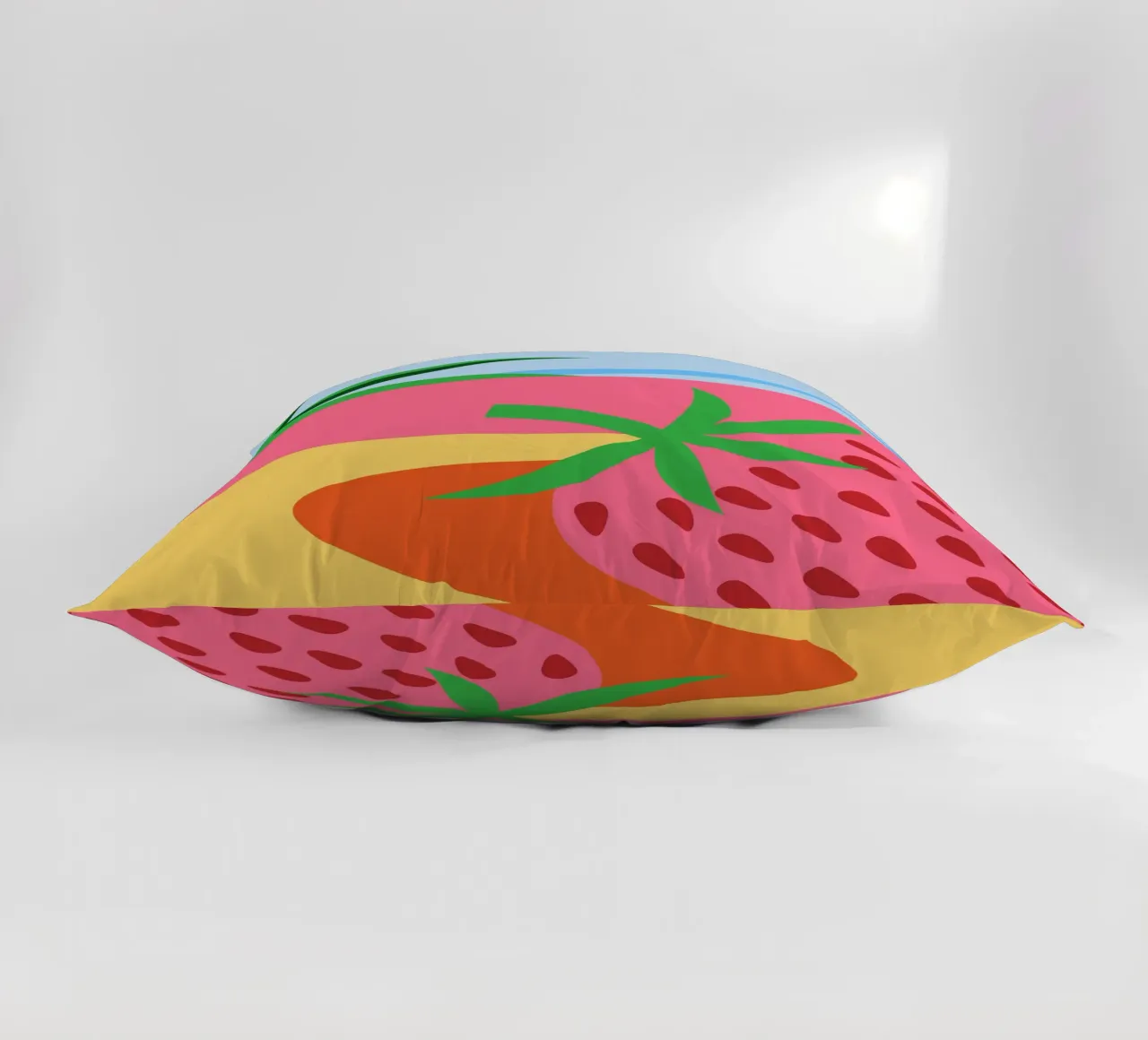 Fragola rosa con foglie verdi cuscino da OFFICIAL FRUIT & VEGETABLES