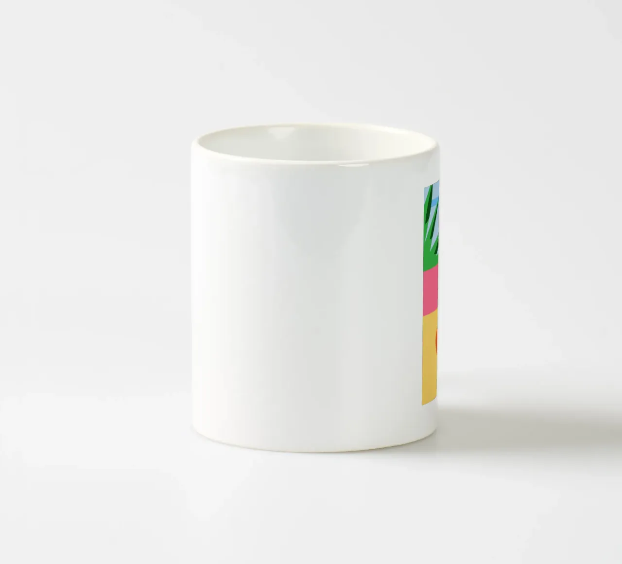 Fragola rosa con foglie verdi tazza in ceramica da OFFICIAL FRUIT & VEGETABLES