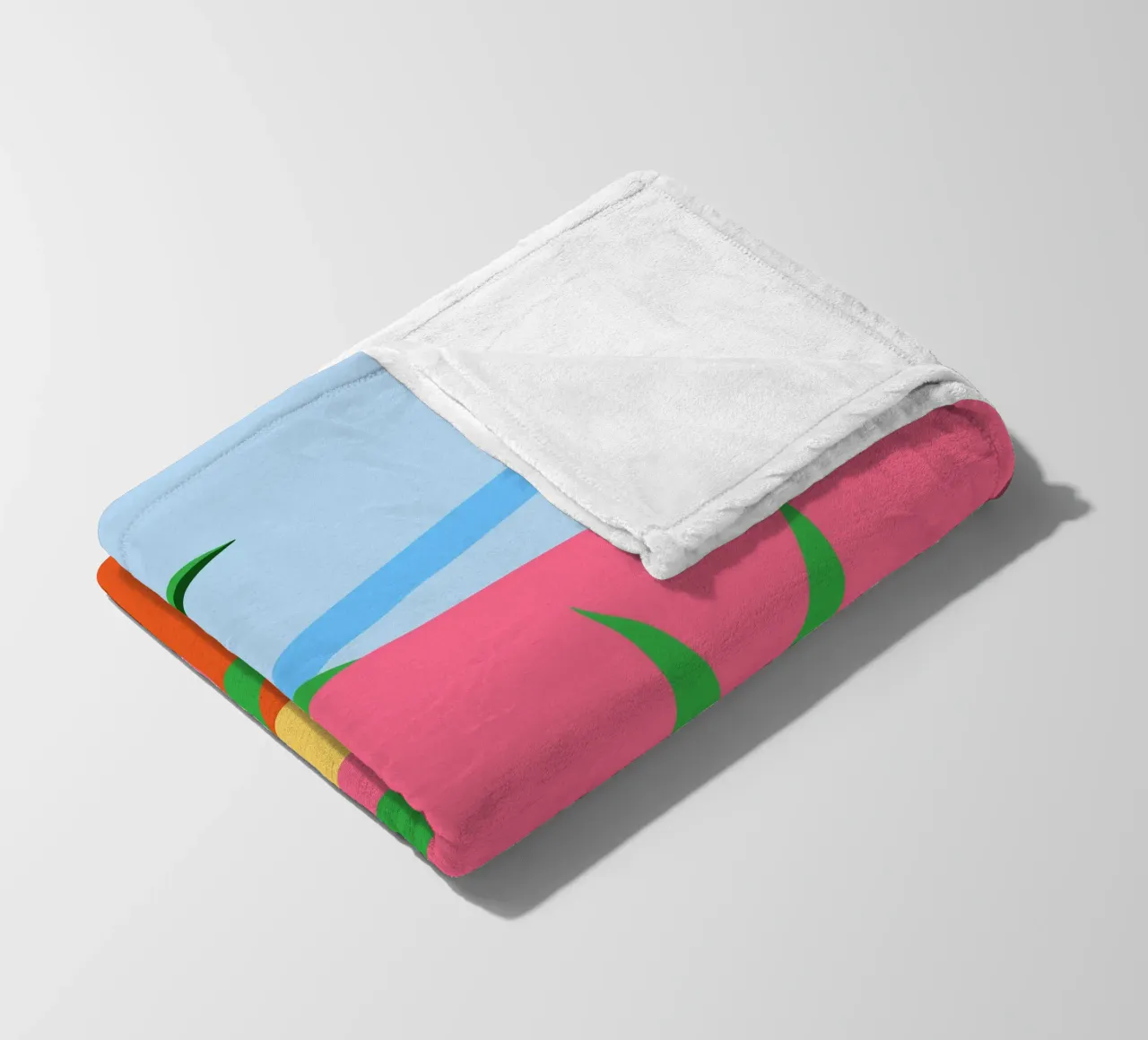 Fragola rosa con foglie verdi coperta in pile da OFFICIAL FRUIT & VEGETABLES
