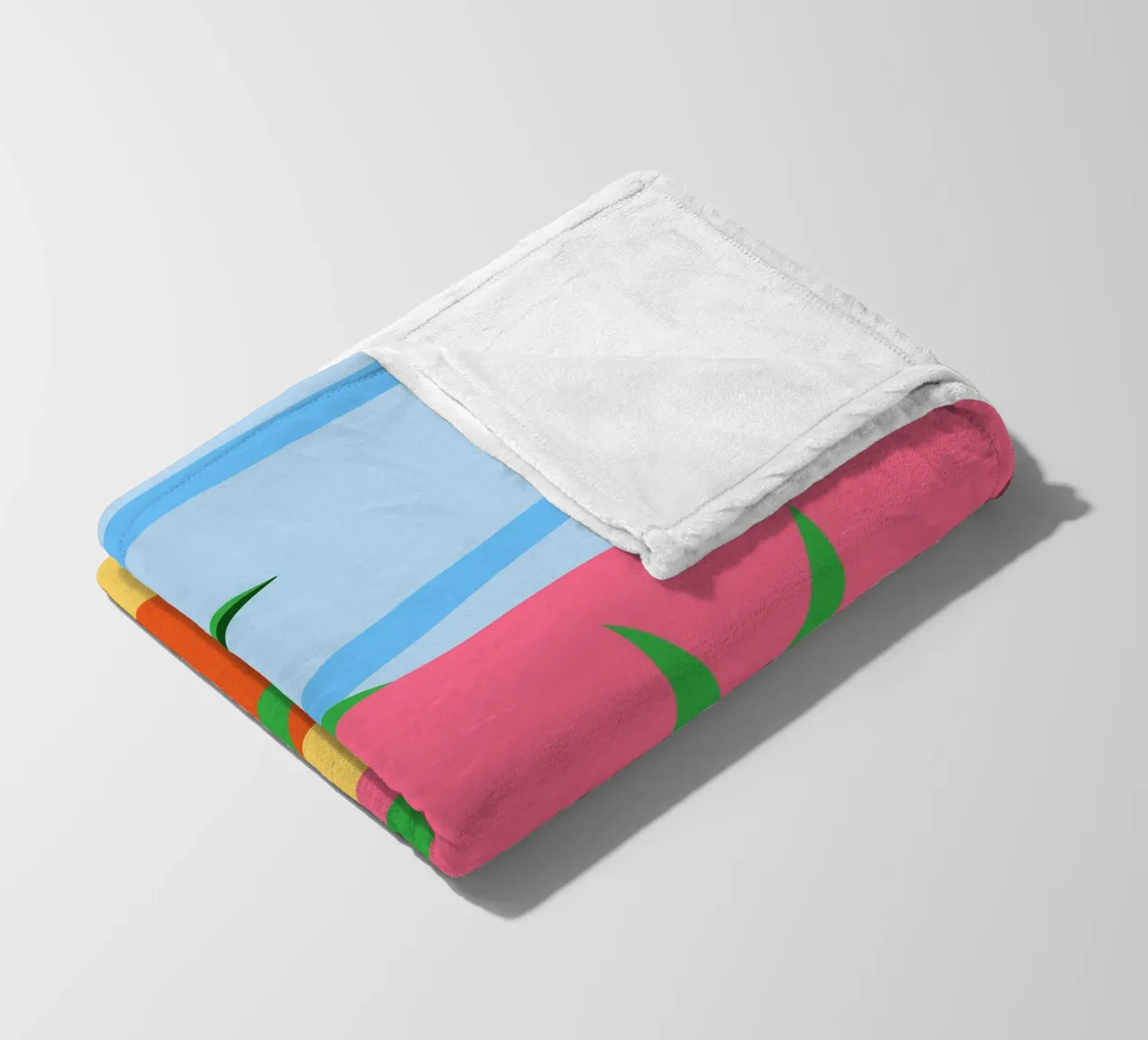 Fragola rosa con foglie verdi coperta in pile da OFFICIAL FRUIT & VEGETABLES
