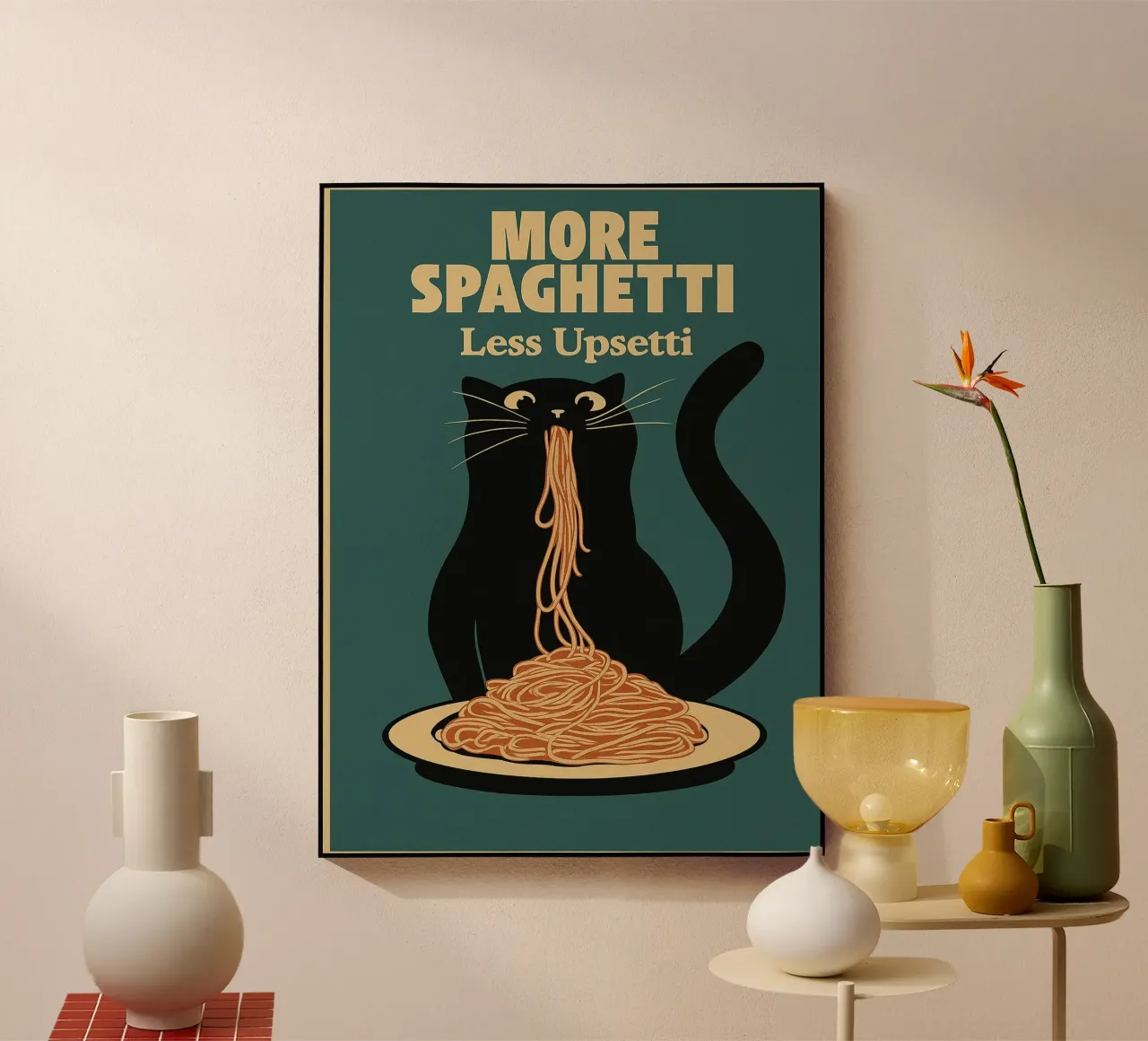 gatto più sphagetti meno upsetti plexiglass da Botania