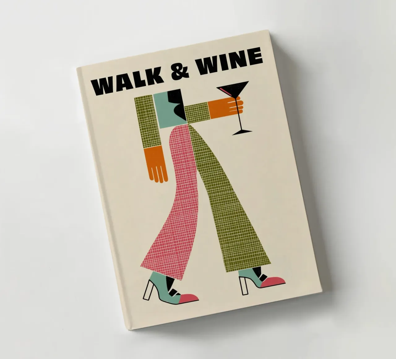 Wine & Walk Geometry notebook by Carina Pop & Pastell