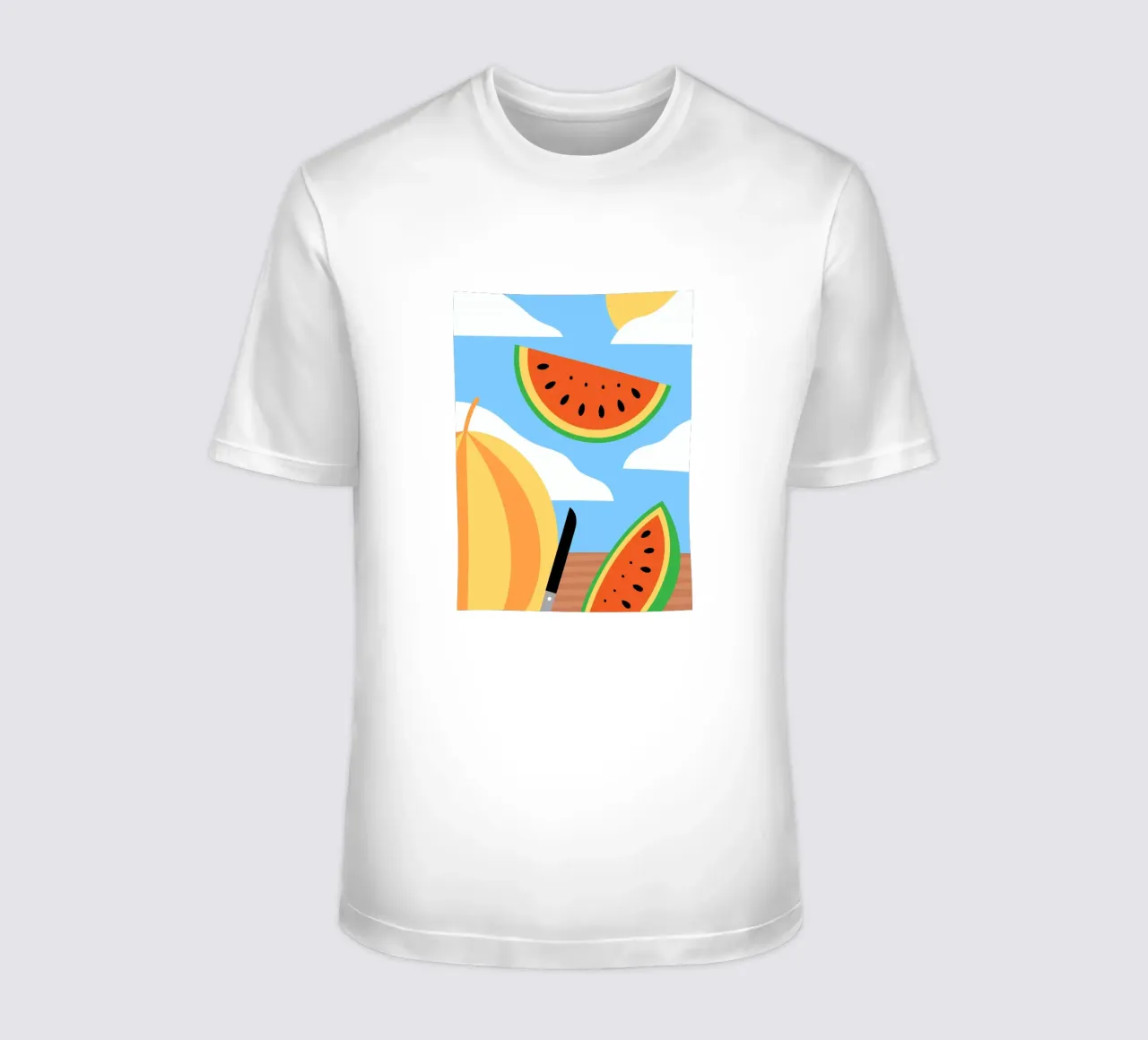 Anguria con coltello t-shirt da OFFICIAL FRUIT & VEGETABLES