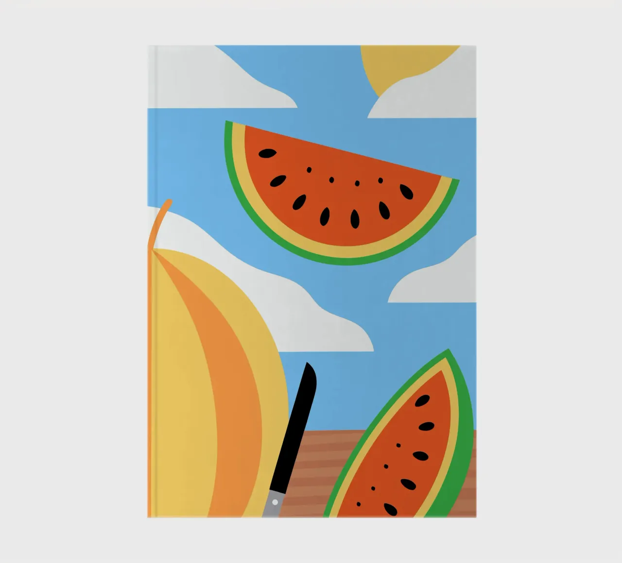Anguria con coltello diario da OFFICIAL FRUIT & VEGETABLES