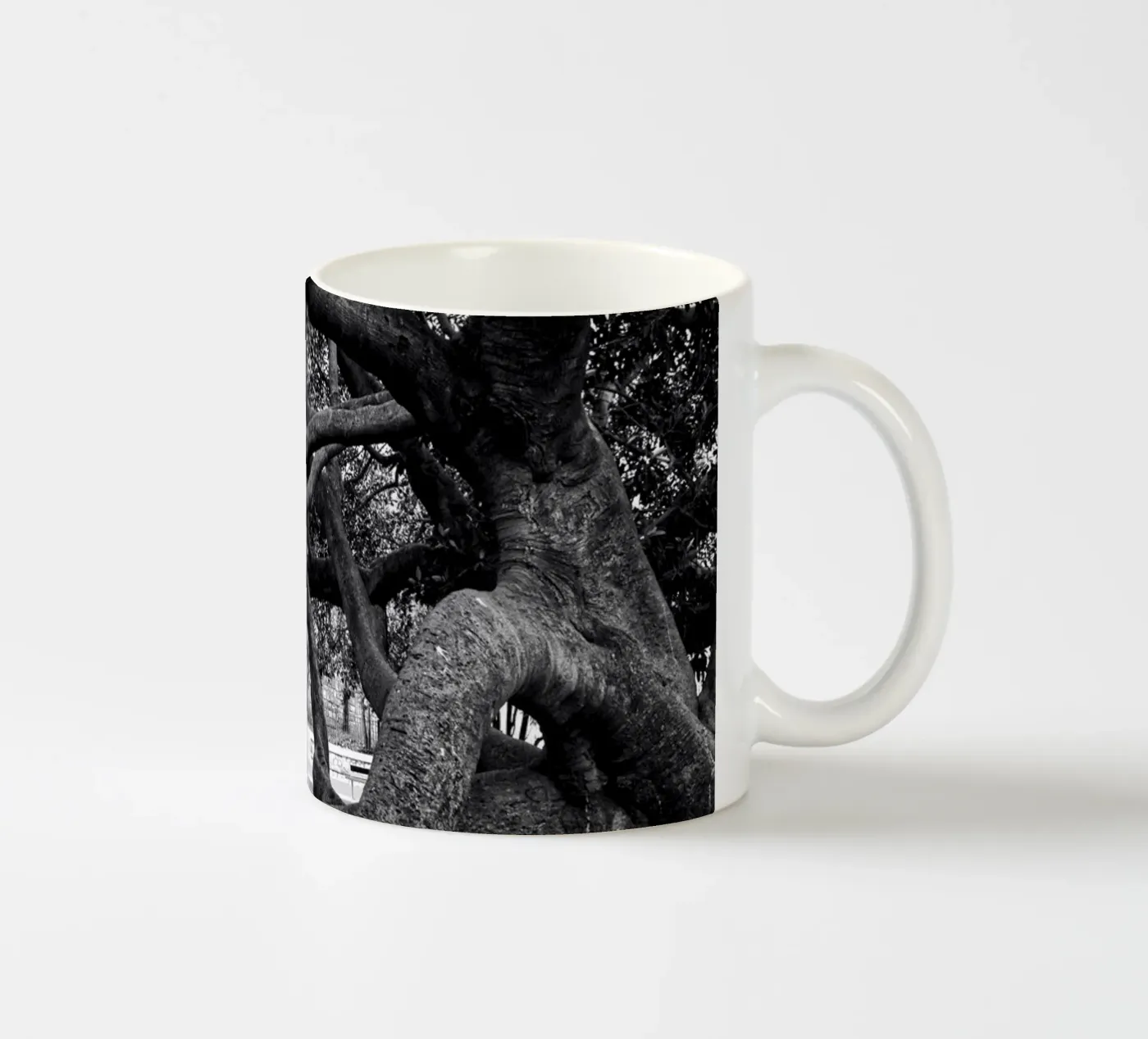 Old tree ceramic mug by Fjöllart