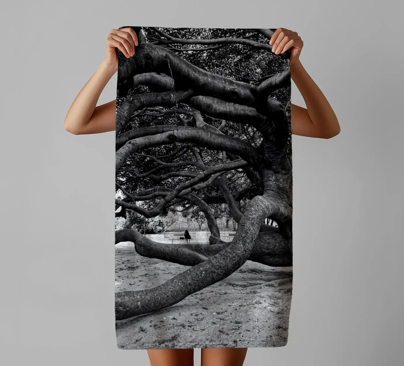 Old tree badhanddoek van Fjöllart