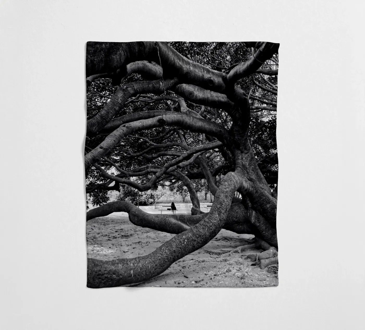 Old tree Fleecedecke von Fjöllart
