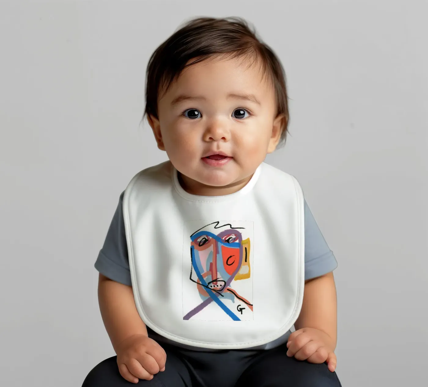 Dan collection baby bib by gtobonart