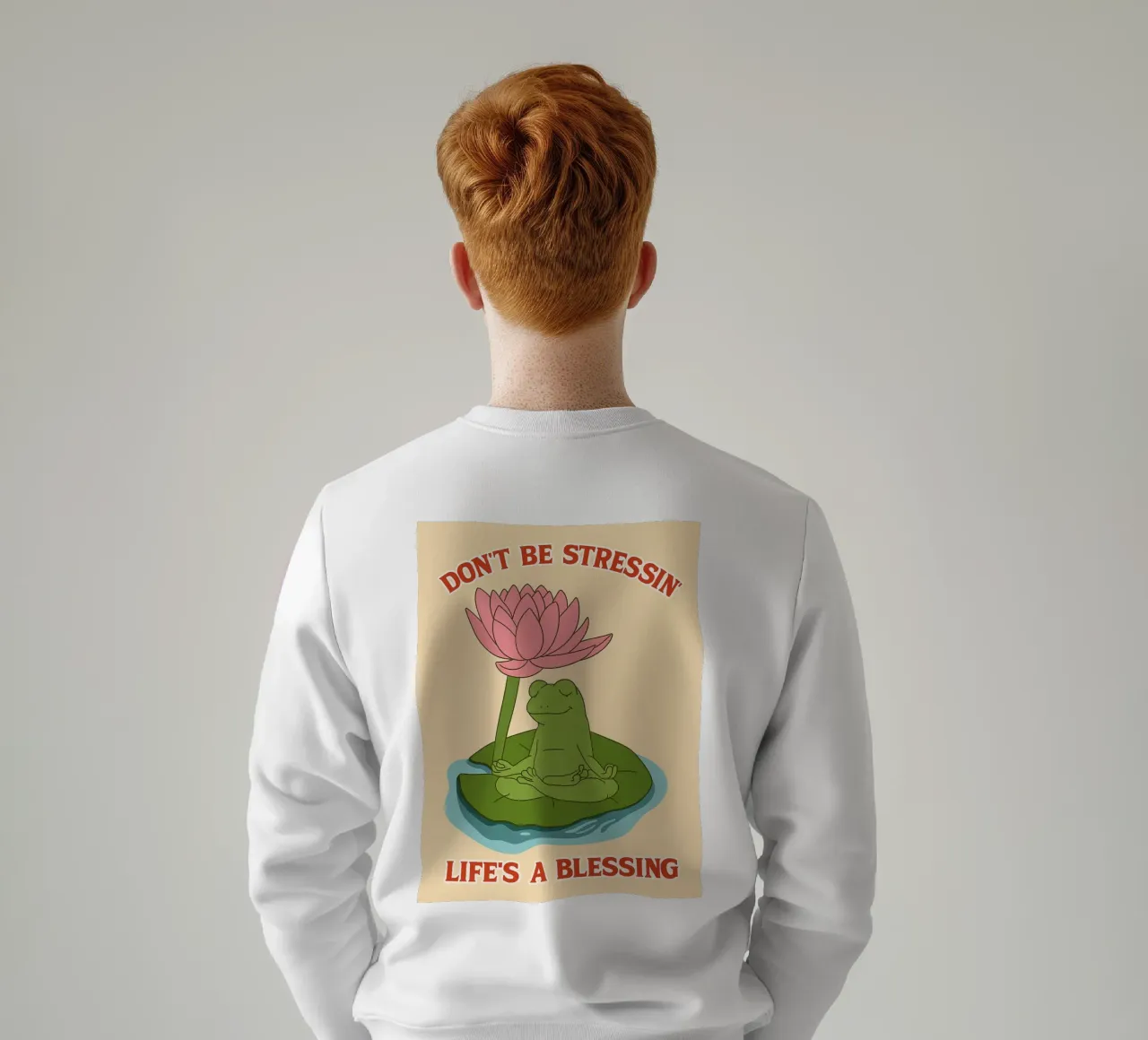 Sei nicht gestresst - das Leben ist ein Segen Sweatshirt von Botania