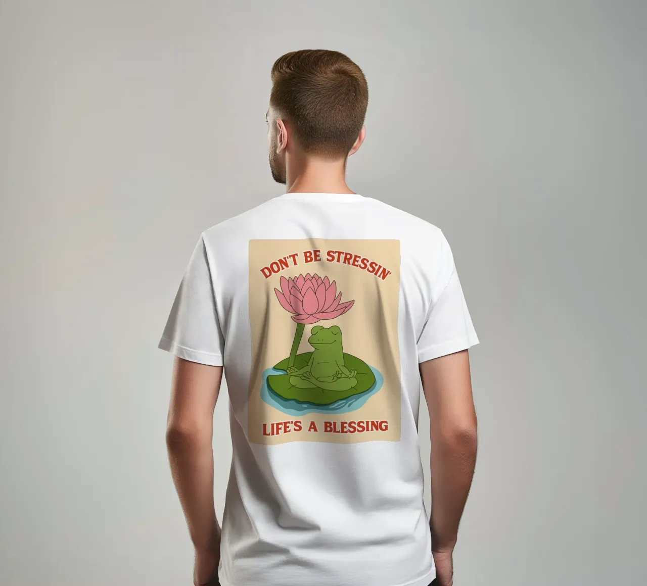 non essere stressato la vita è una benedizione t-shirt da Botania
