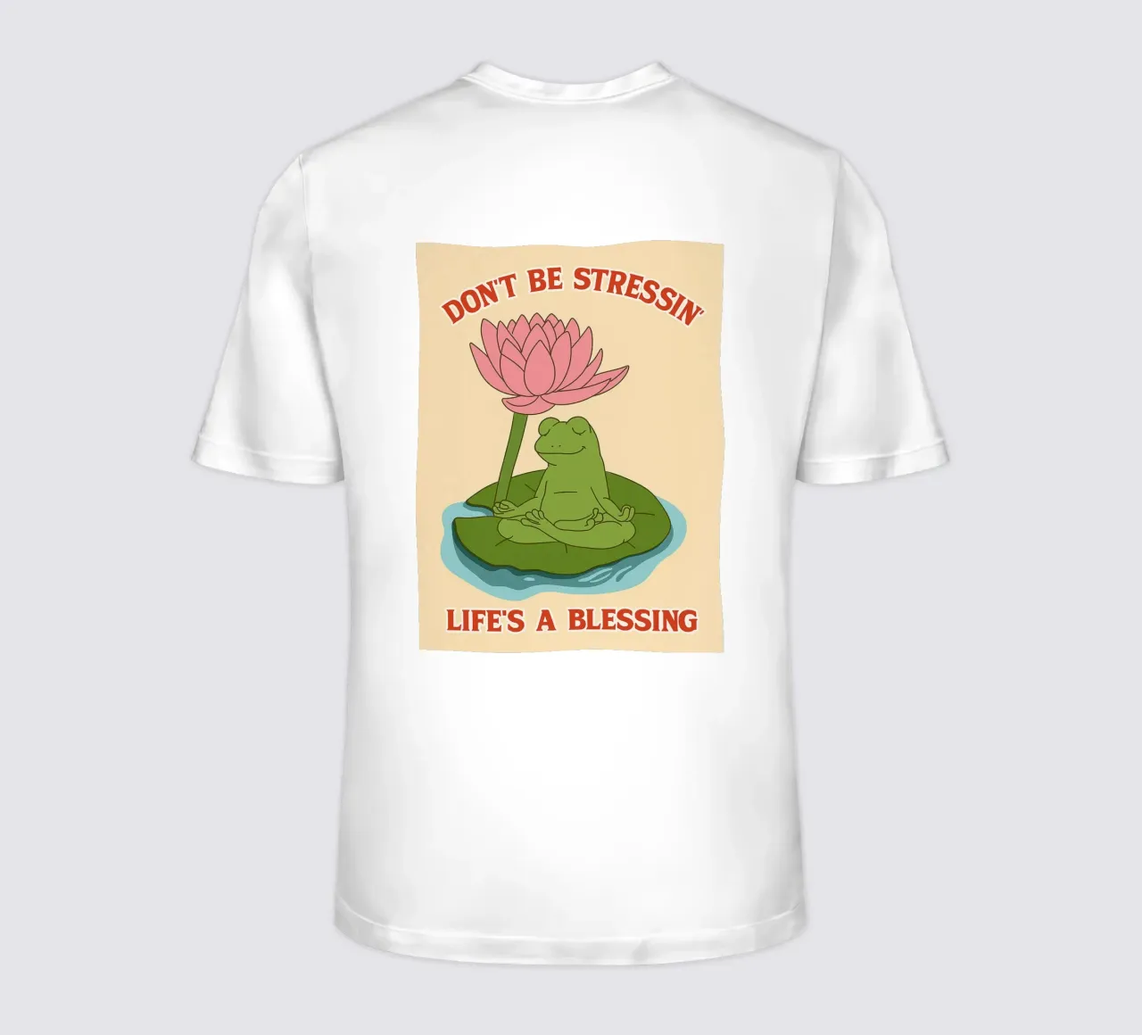 non essere stressato la vita è una benedizione t-shirt da Botania