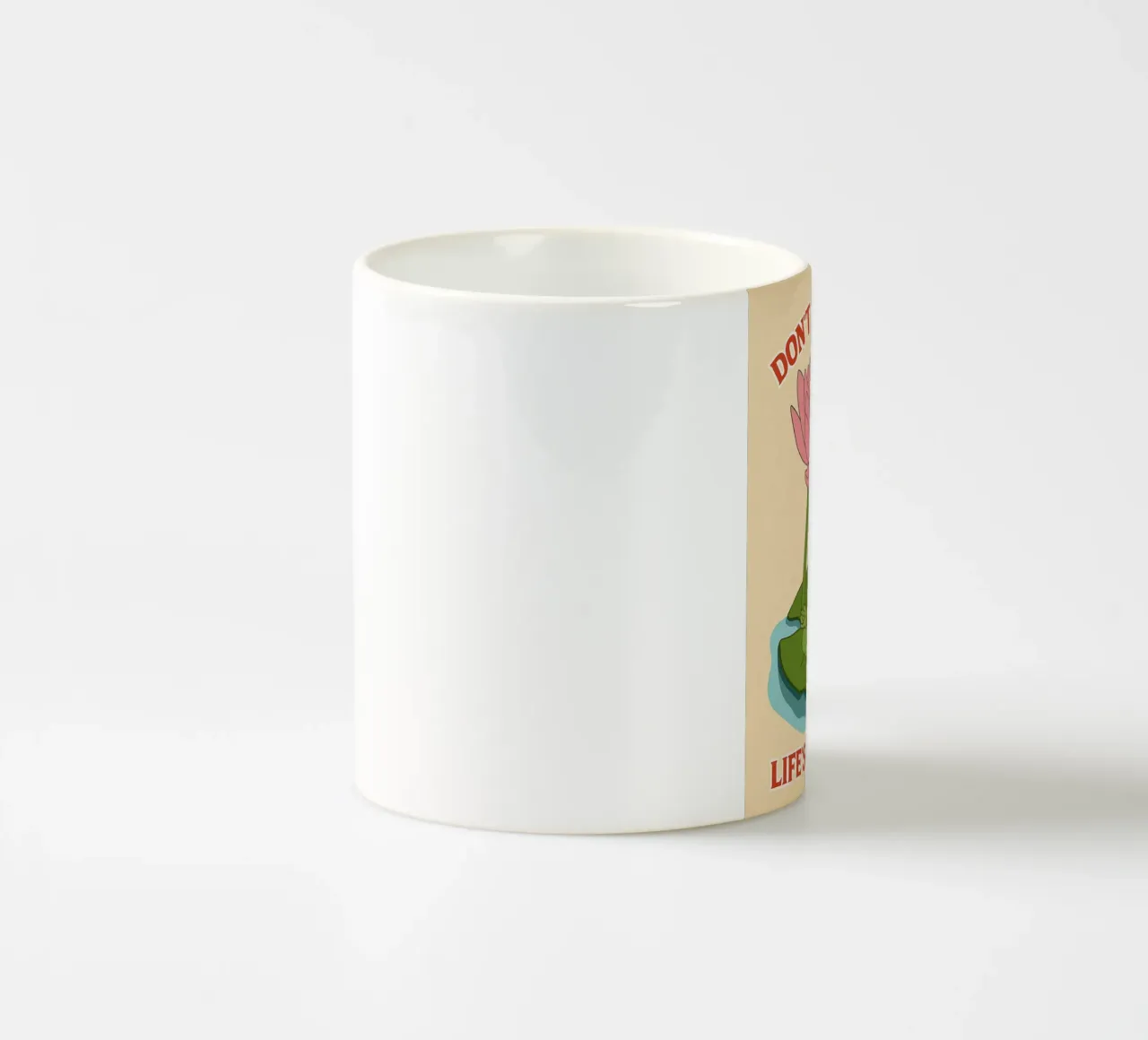 non essere stressato la vita è una benedizione tazza in ceramica da Botania