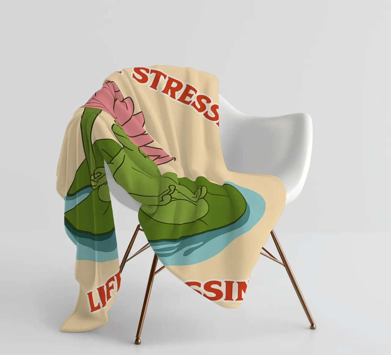 non essere stressato la vita è una benedizione coperta in pile da Botania