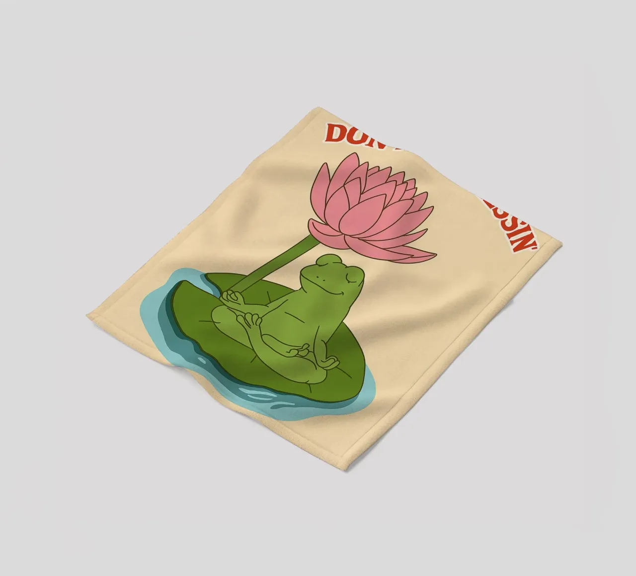 non essere stressato la vita è una benedizione coperta in pile da Botania
