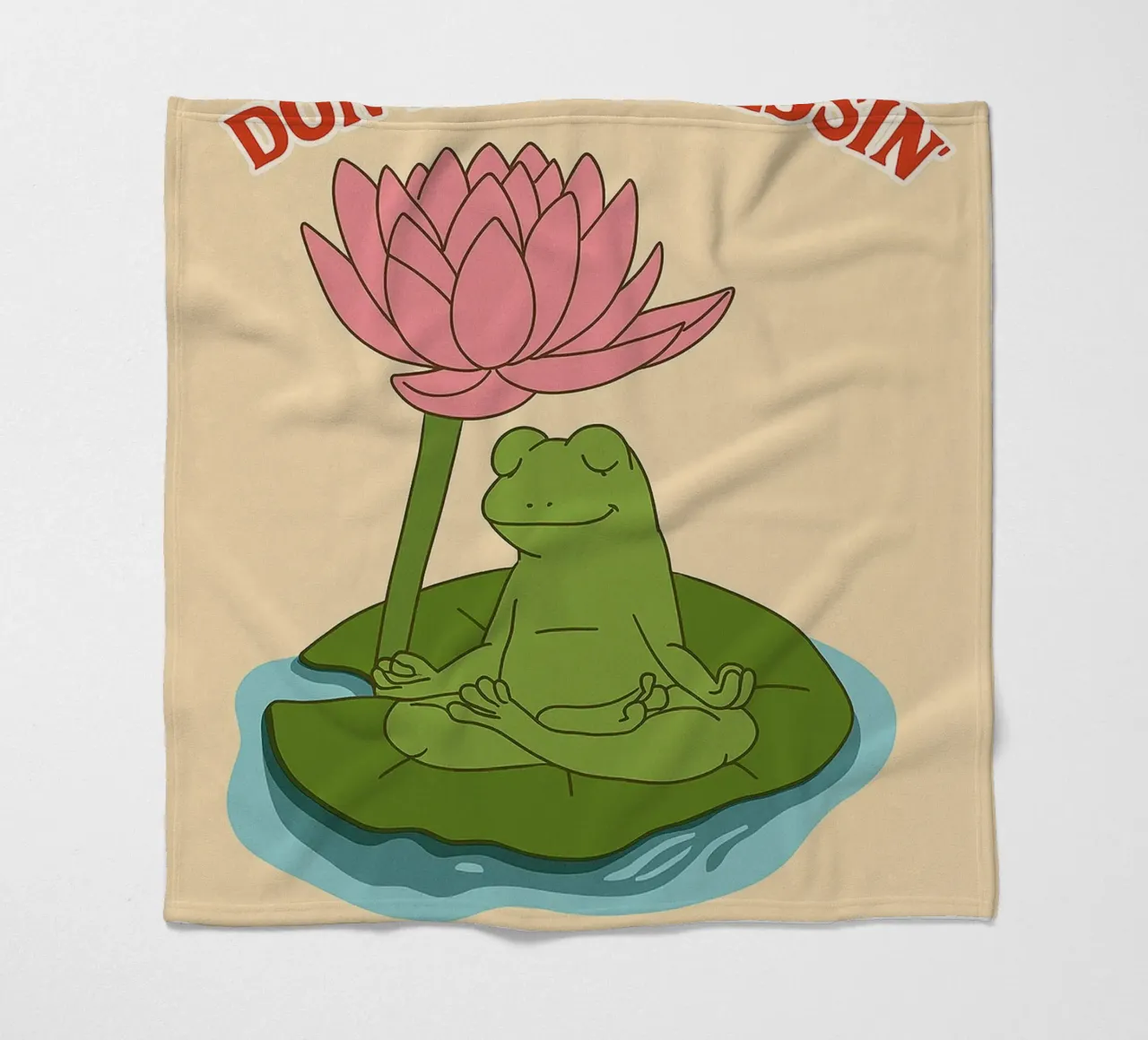 non essere stressato la vita è una benedizione coperta in pile da Botania