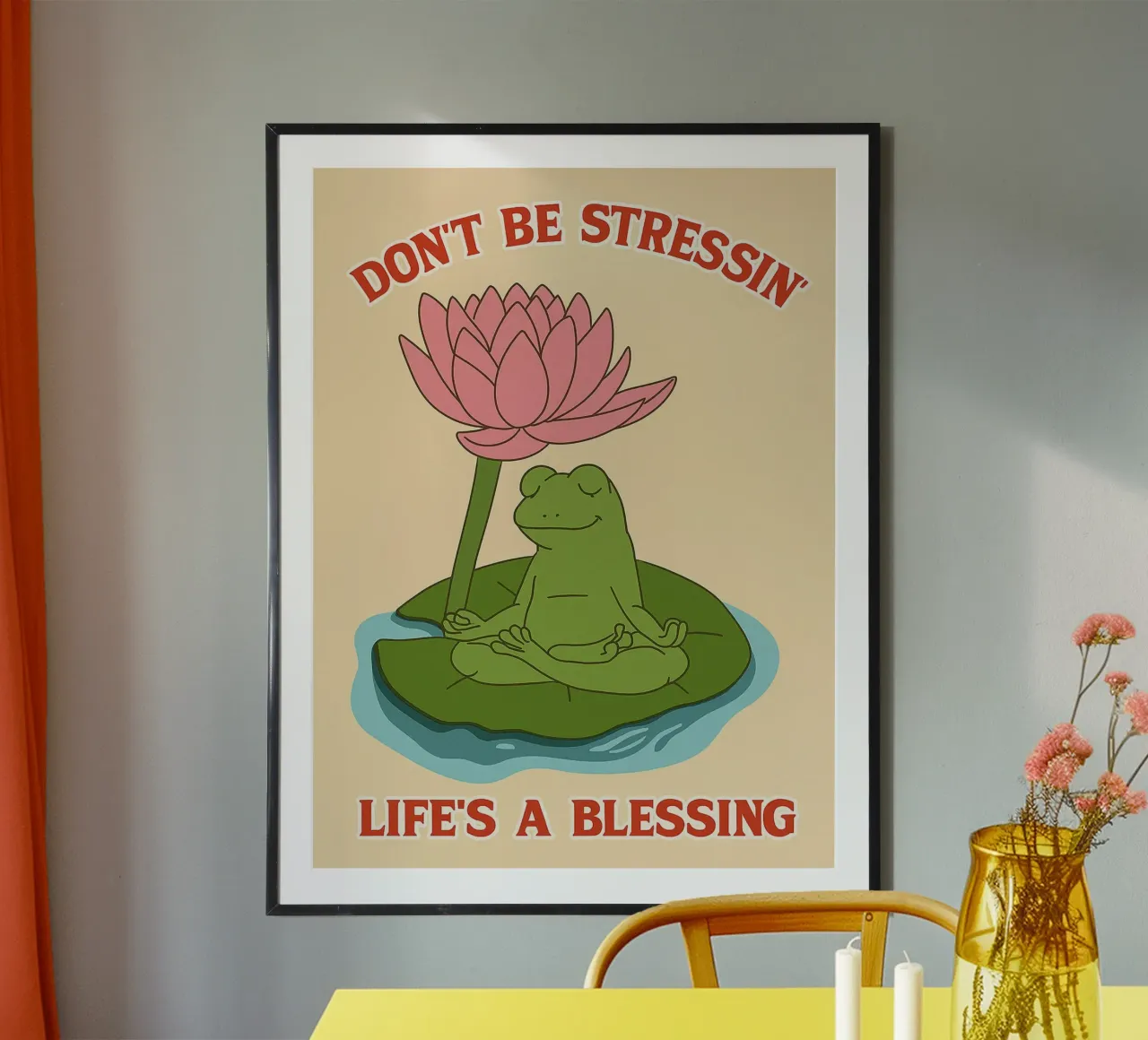 non essere stressato la vita è una benedizione carta hahnemühle da Botania
