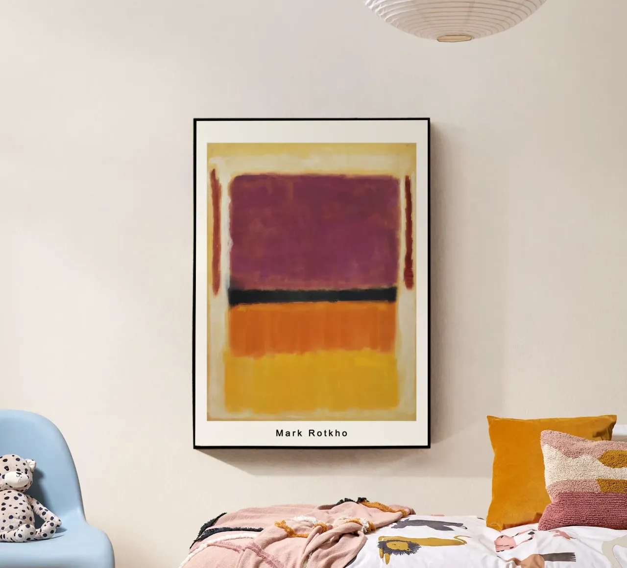 mark rothko viola nero arancio giallo su bianco e rosso 194 plexiglass da traveler