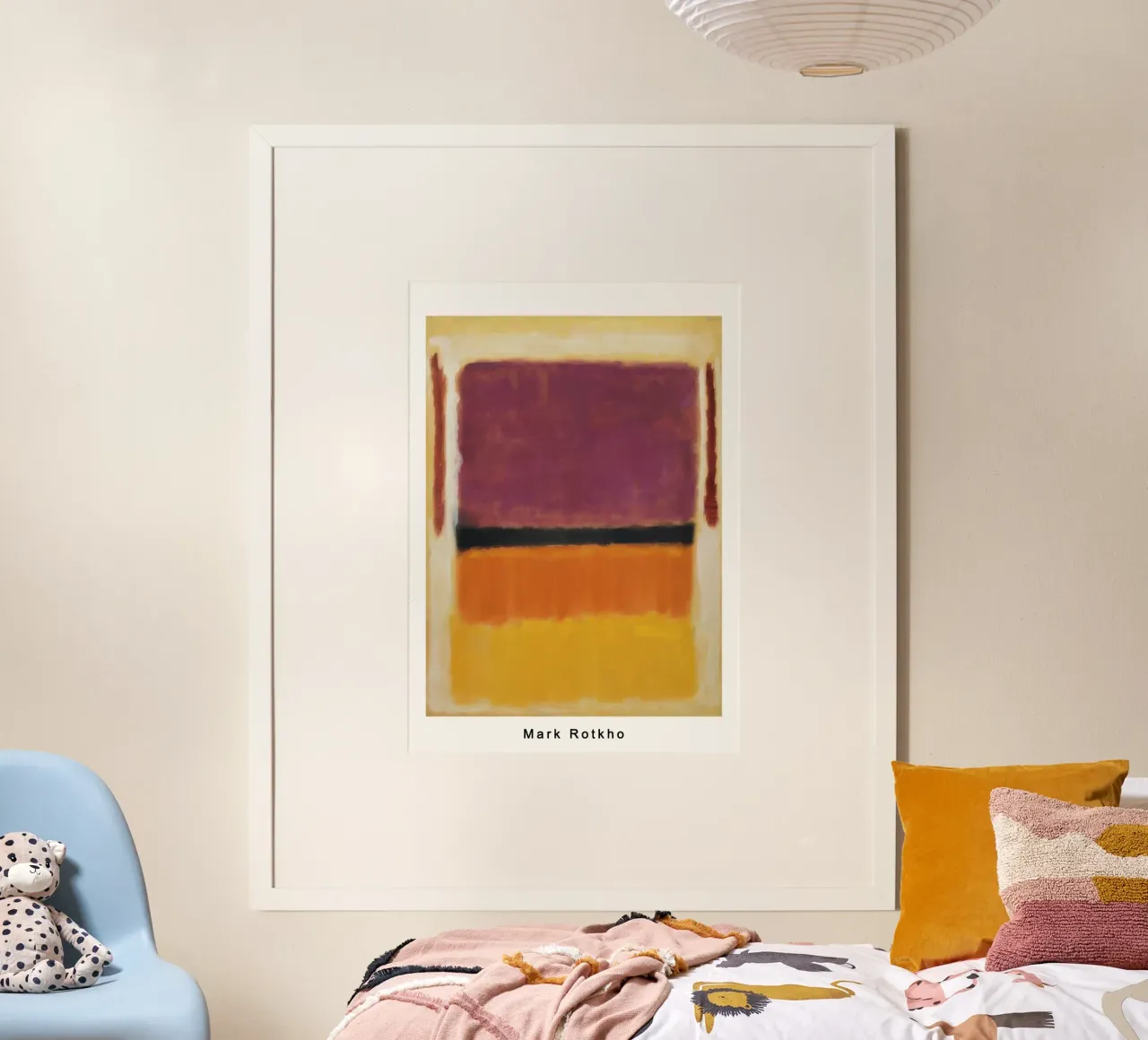 mark rothko viola nero arancio giallo su bianco e rosso 194 carta hahnemühle da traveler