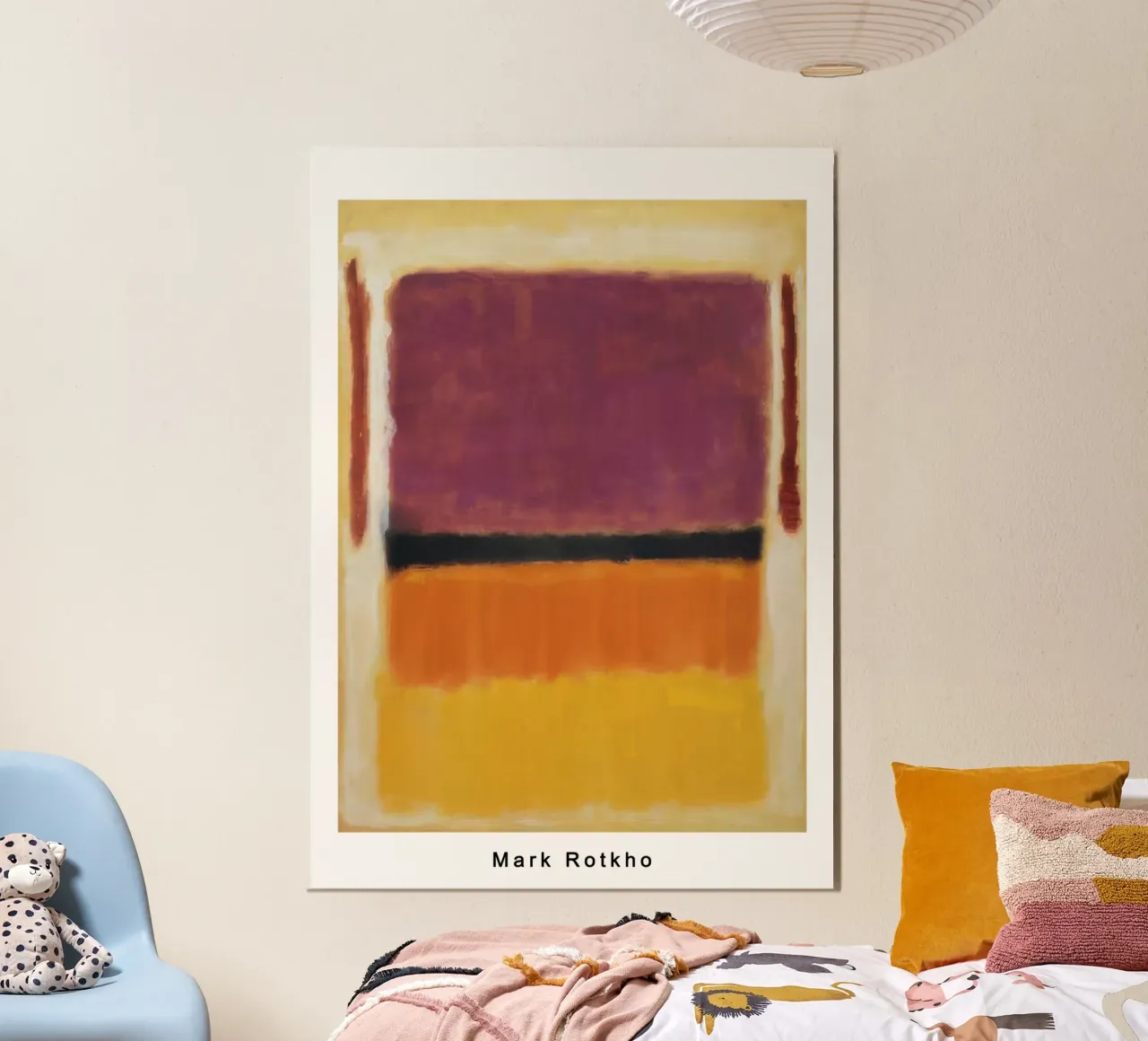 mark rothko viola nero arancio giallo su bianco e rosso 194 carta hahnemühle da traveler