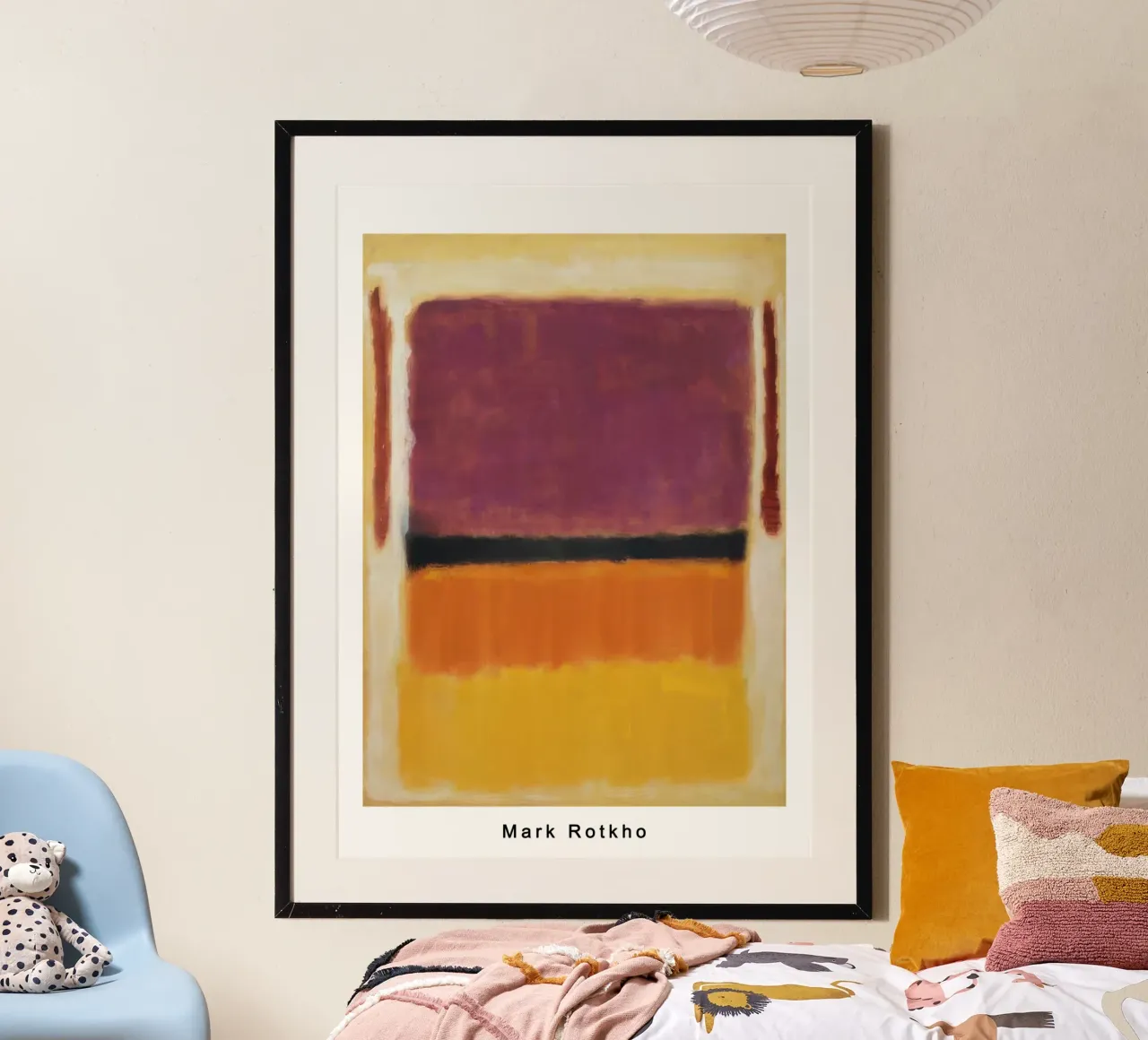 mark rothko viola nero arancio giallo su bianco e rosso 194 carta hahnemühle da traveler