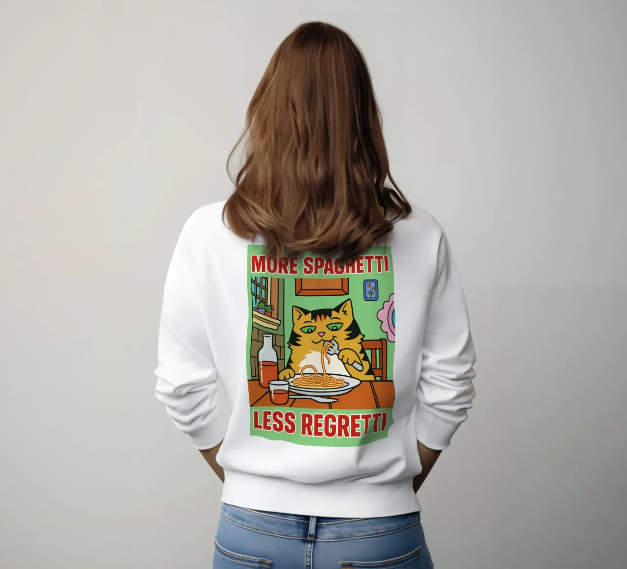 more spaghetti less regretti felpa da Botania