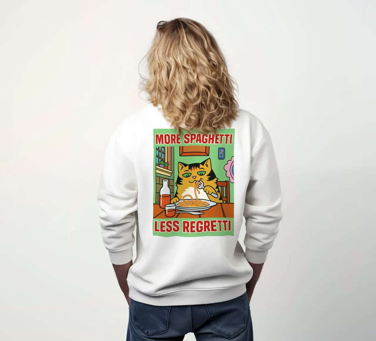 more spaghetti less regretti felpa da Botania