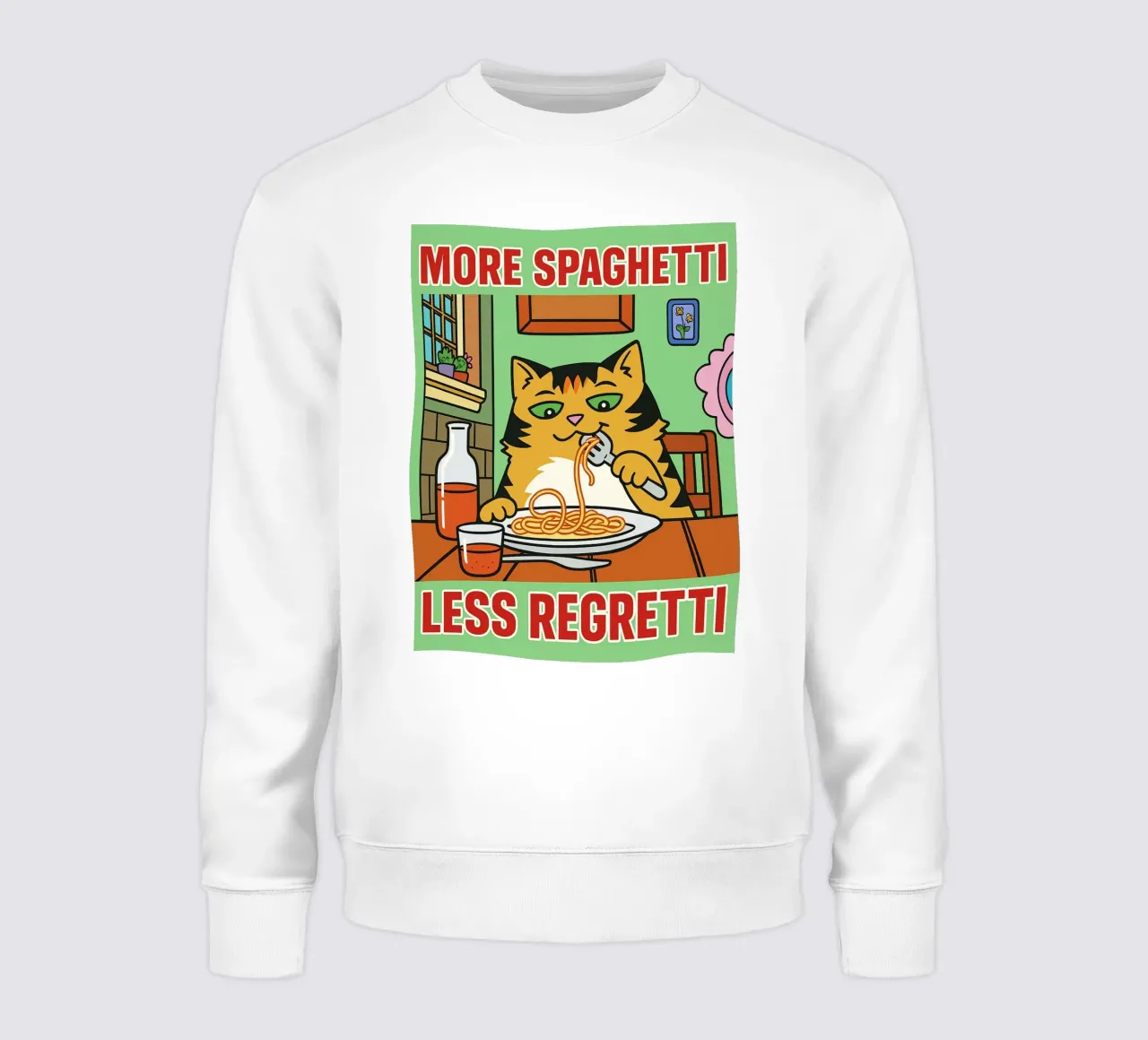 more spaghetti less regretti felpa da Botania