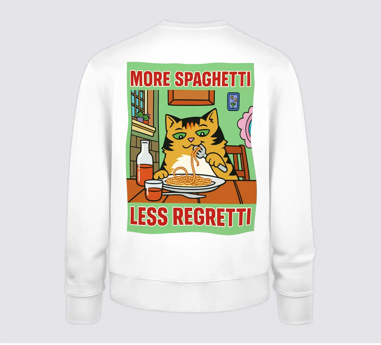 more spaghetti less regretti felpa da Botania