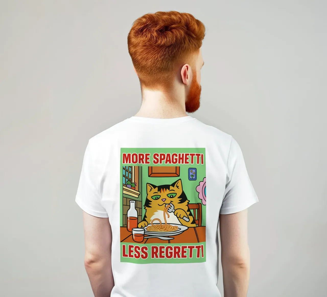 more spaghetti less regretti t-shirt da Botania