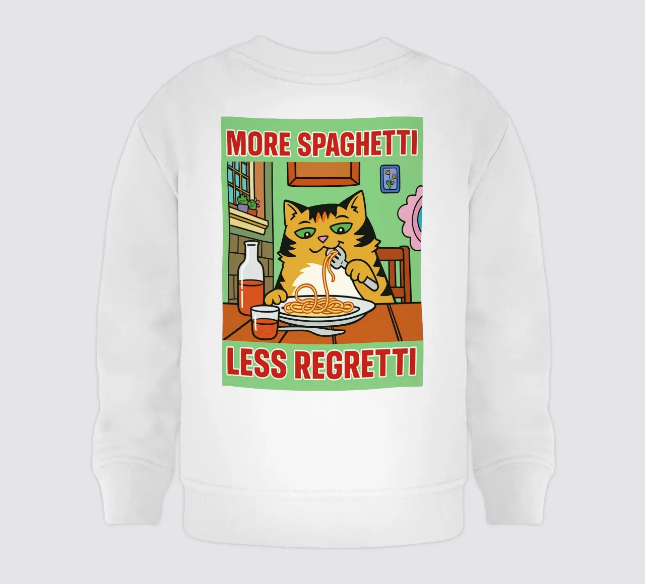 mehr Spaghetti weniger Regretti Baby Sweatshirt von Botania