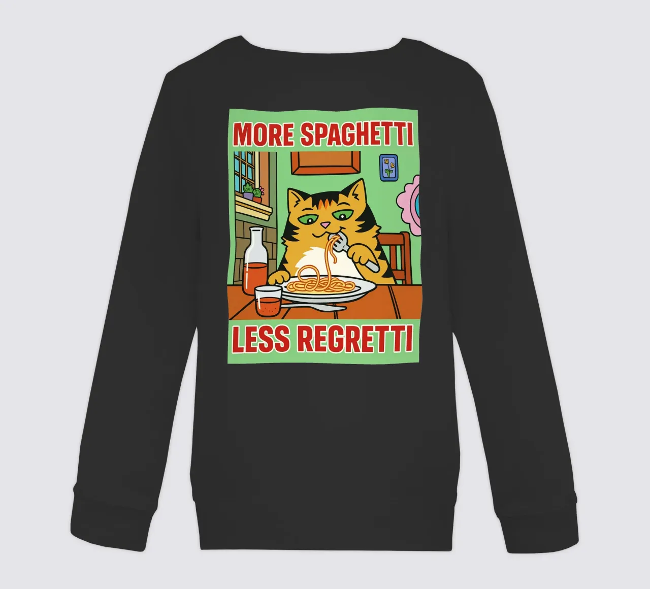 mehr Spaghetti weniger Regretti Kinder Sweatshirt von Botania