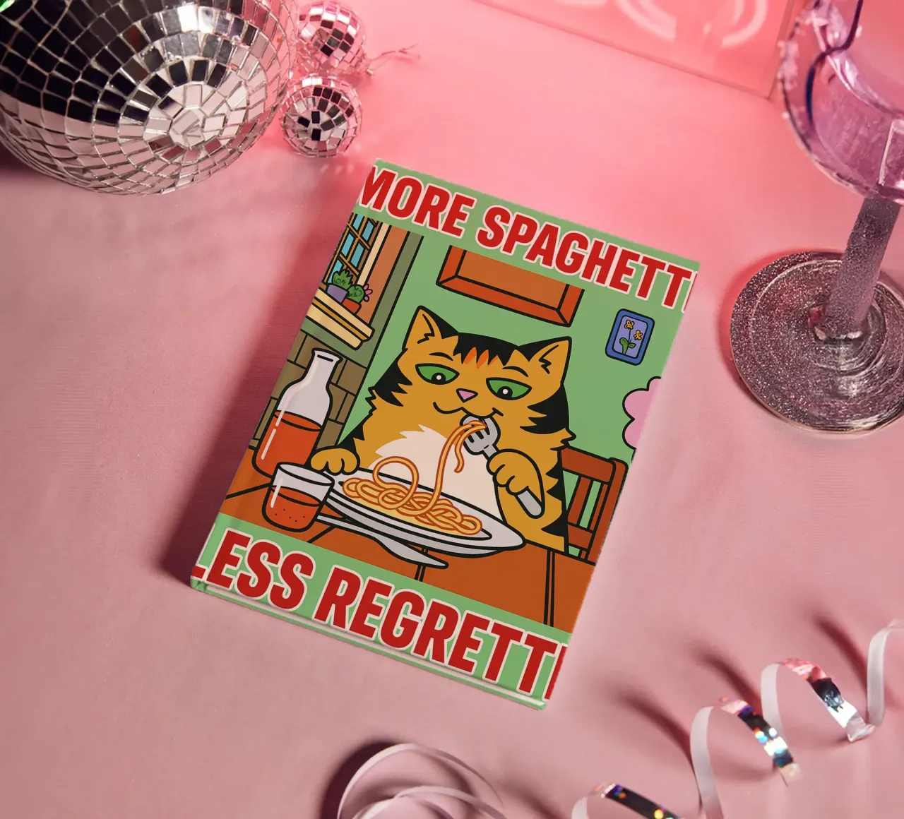more spaghetti less regretti notebook by Botania