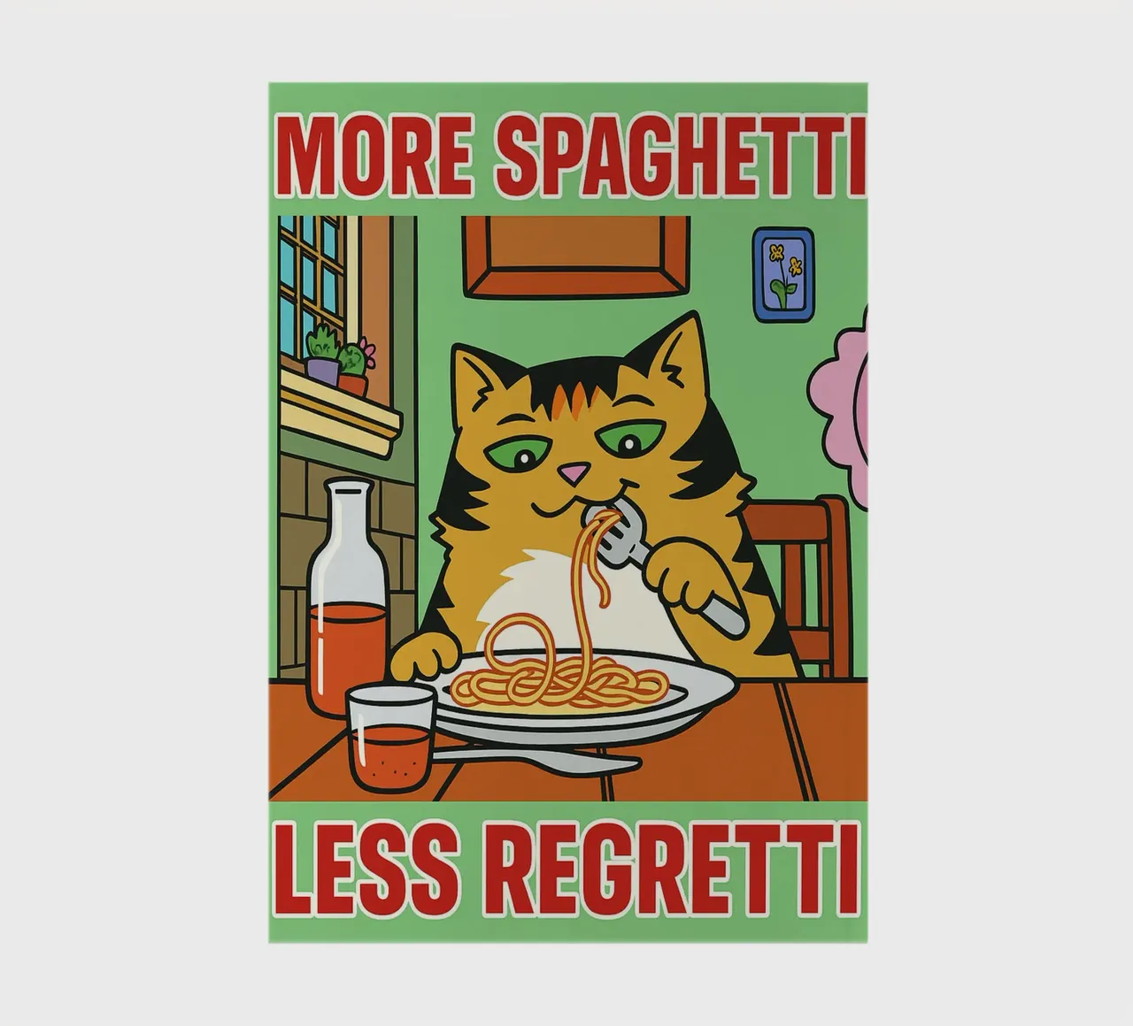 more spaghetti less regretti notebook by Botania