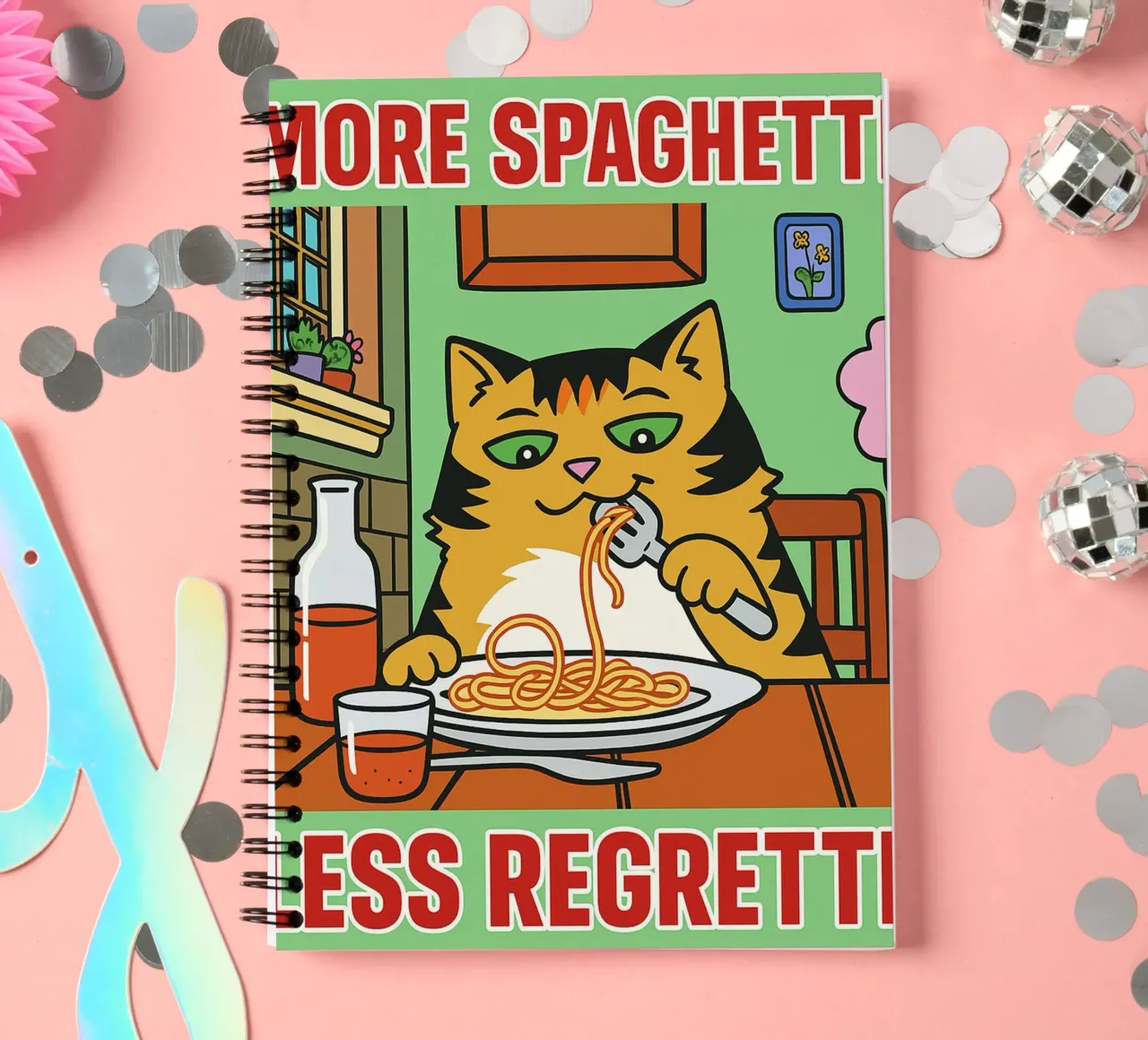more spaghetti less regretti diario ad anelli da Botania