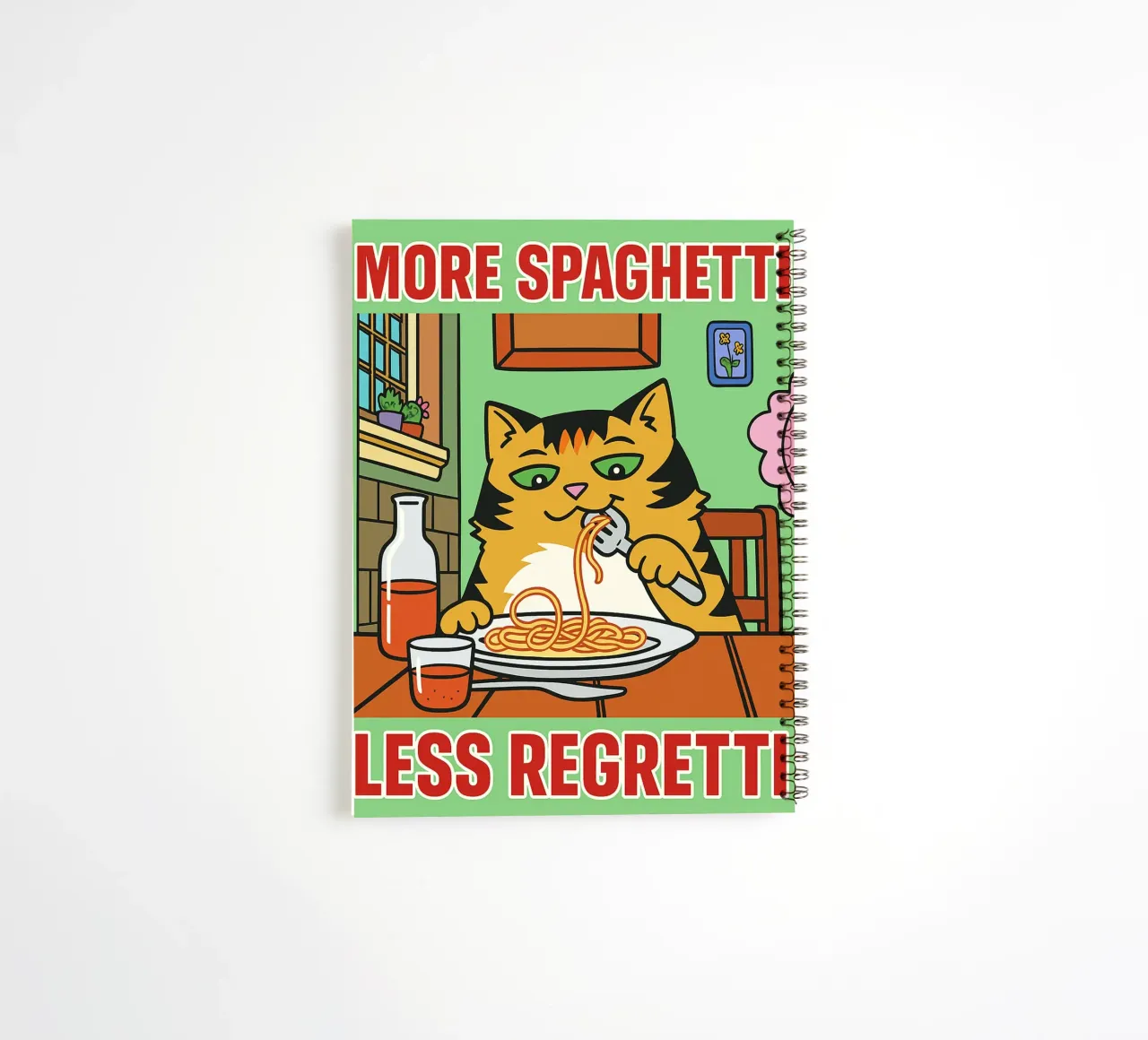 more spaghetti less regretti diario ad anelli da Botania