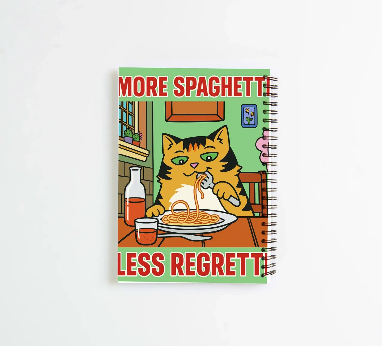 more spaghetti less regretti diario ad anelli da Botania